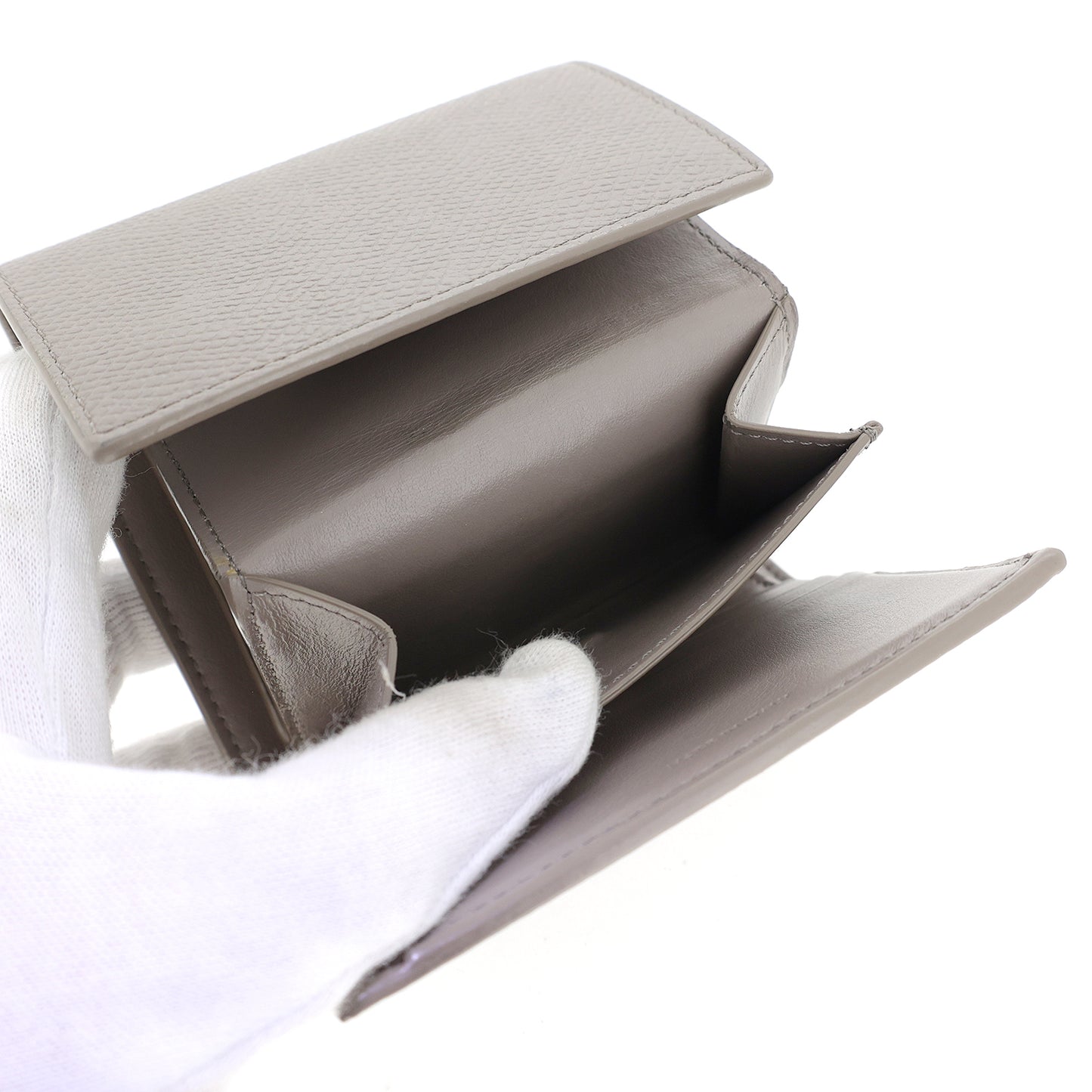 CELINE セリーヌ  スモール トリフォールド  10B573BEL  ベージュ ぺブル  ベージュ  レディース 二つ折り財布