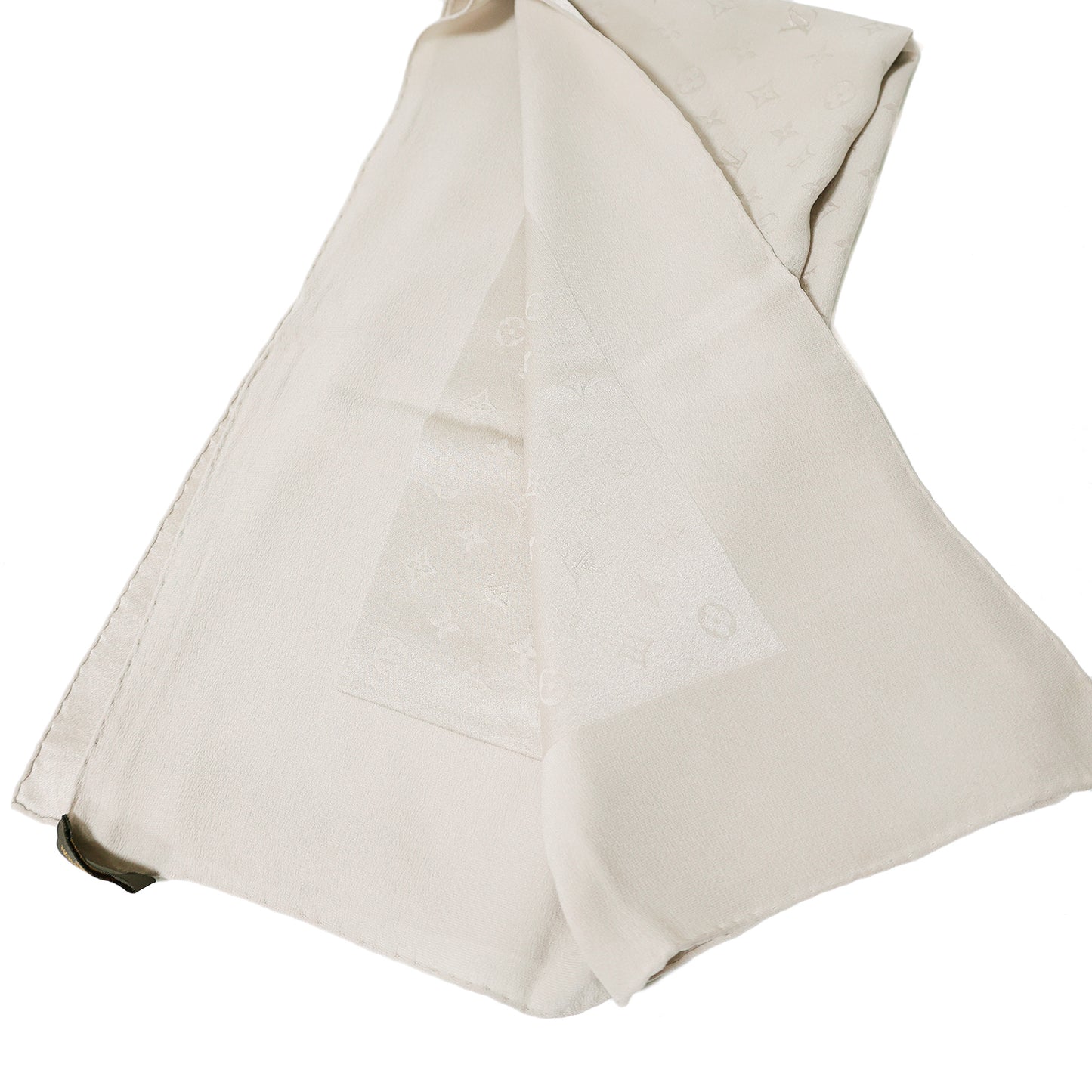 LOUIS VUITTON ルイ・ヴィトン  モノグラム シルク  ベージュ  レディース スカーフ
LV