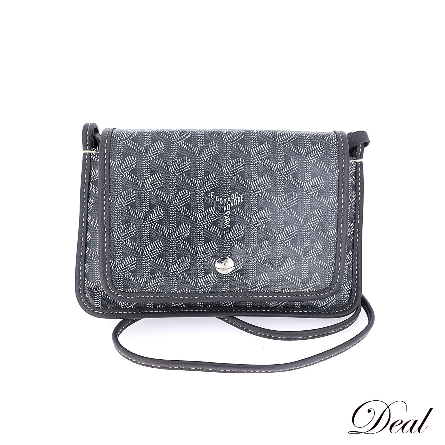 GOYARD ゴヤール  プリュメ ポーチ ウォレット  PLUMETPMLTY51CL51P  販売証明書あり  グレー  レディース ショルダーバッグ