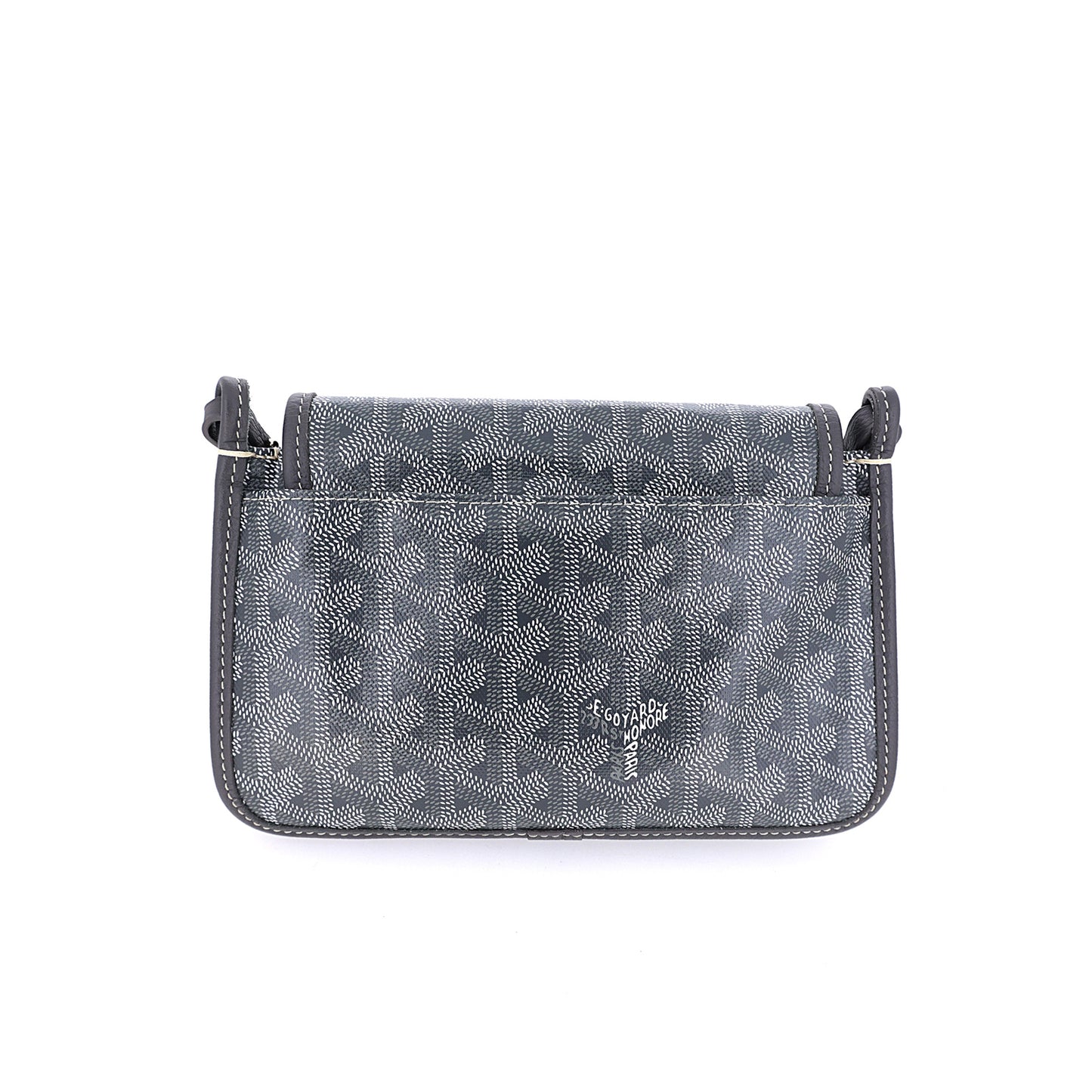 GOYARD ゴヤール  プリュメ ポーチ ウォレット  PLUMETPMLTY51CL51P  販売証明書あり  グレー  レディース ショルダーバッグ