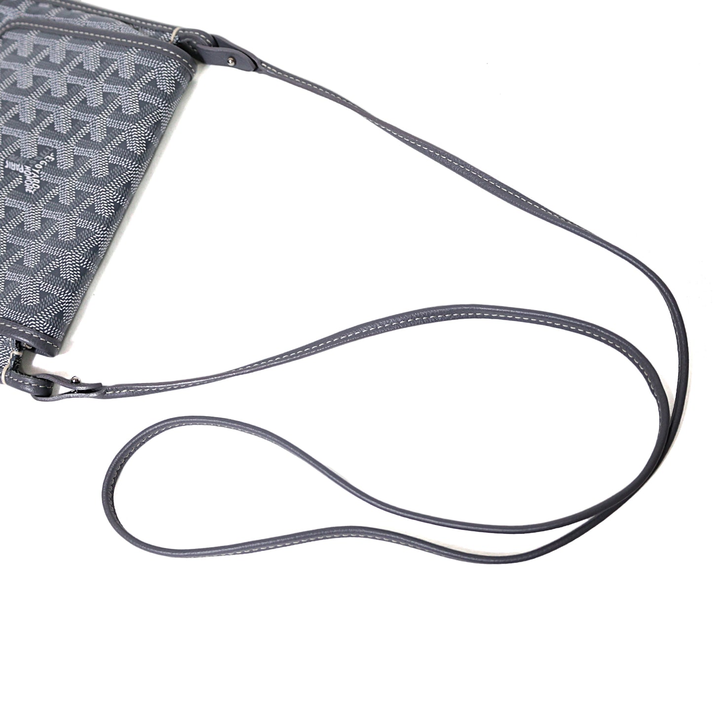 GOYARD ゴヤール  プリュメ ポーチ ウォレット  PLUMETPMLTY51CL51P  販売証明書あり  グレー  レディース ショルダーバッグ