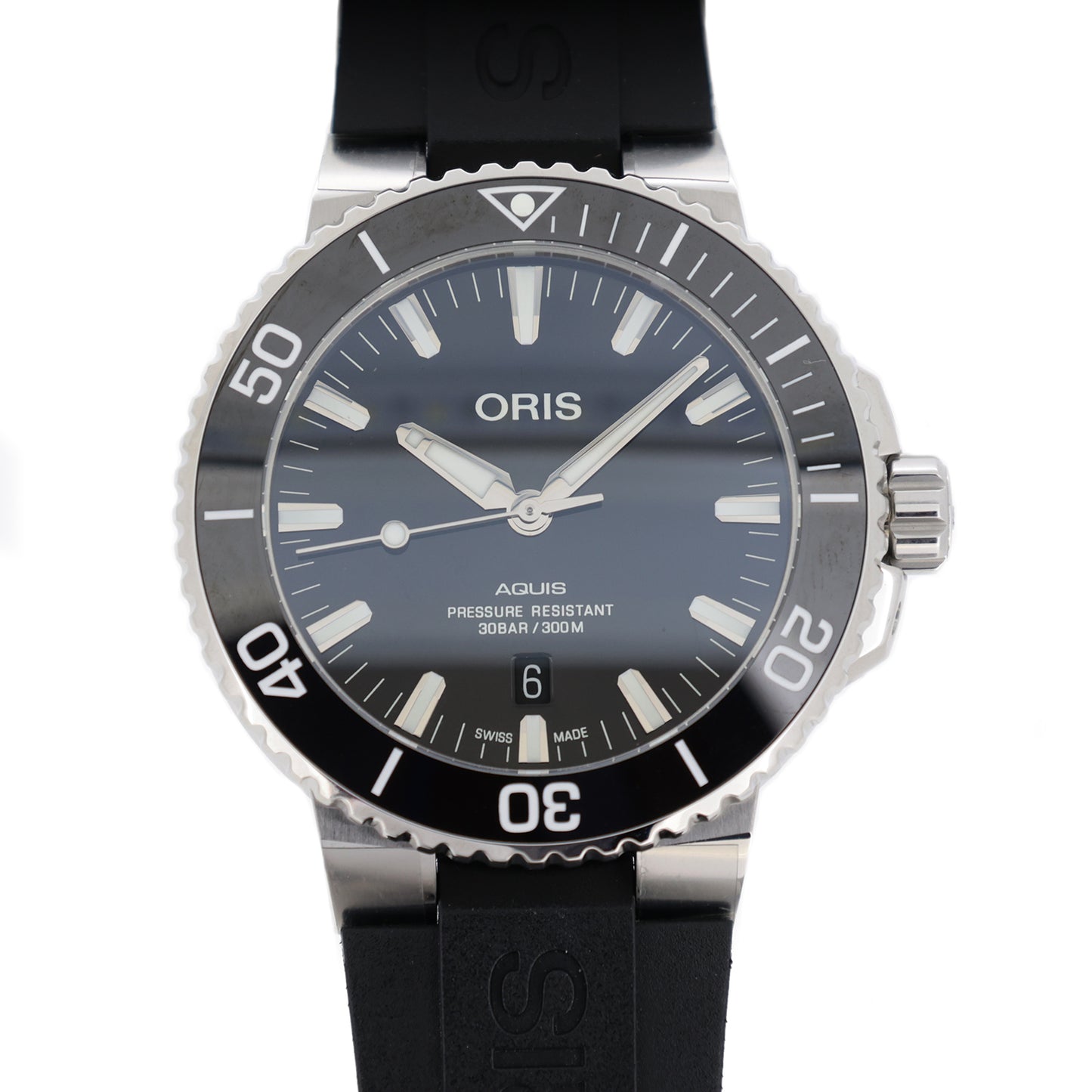 未使用 保管品 ORIS オリス アクイス デイト 01 733 7730 4134 メンズ 腕時計