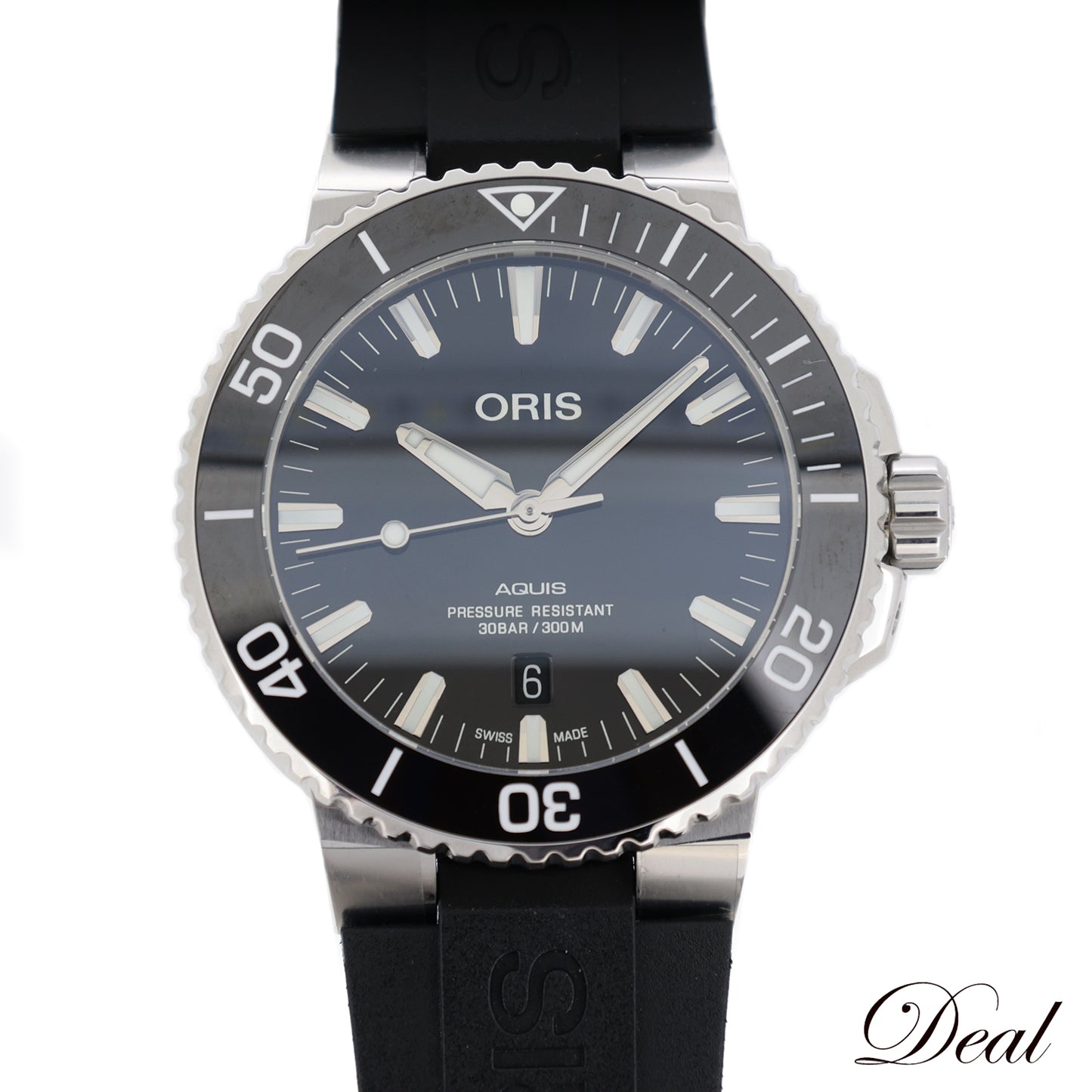 未使用 保管品 ORIS オリス アクイス デイト 01 733 7730 4134 メンズ 腕時計