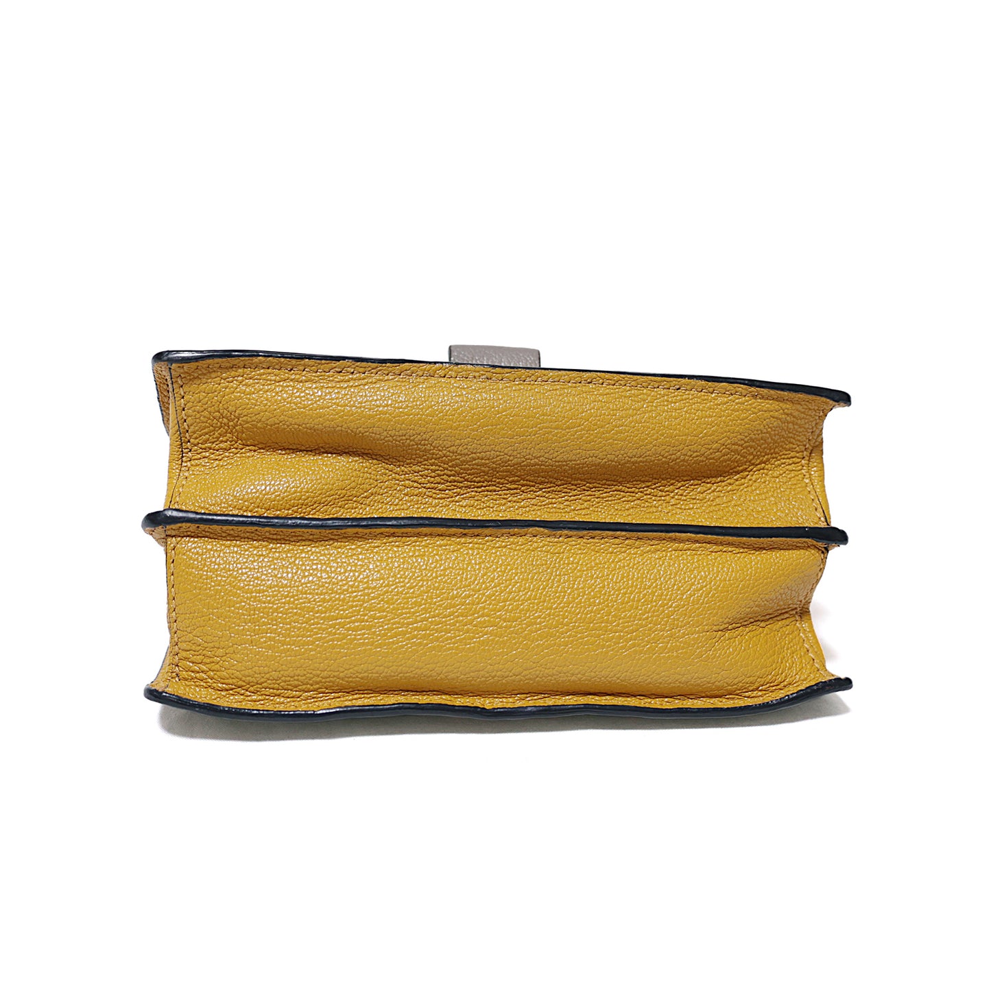 miumiu ミュウミュウ マドラス バイカラーフラップ イエロー レディース ショルダーバッグ