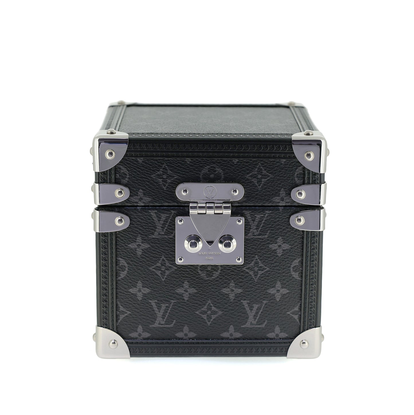 LOUIS VUITTON ルイ・ヴィトン  タンブール デュアルタイム テーブルクロック トランク  Q1Q030  グレー  メンズ 置時計
LV