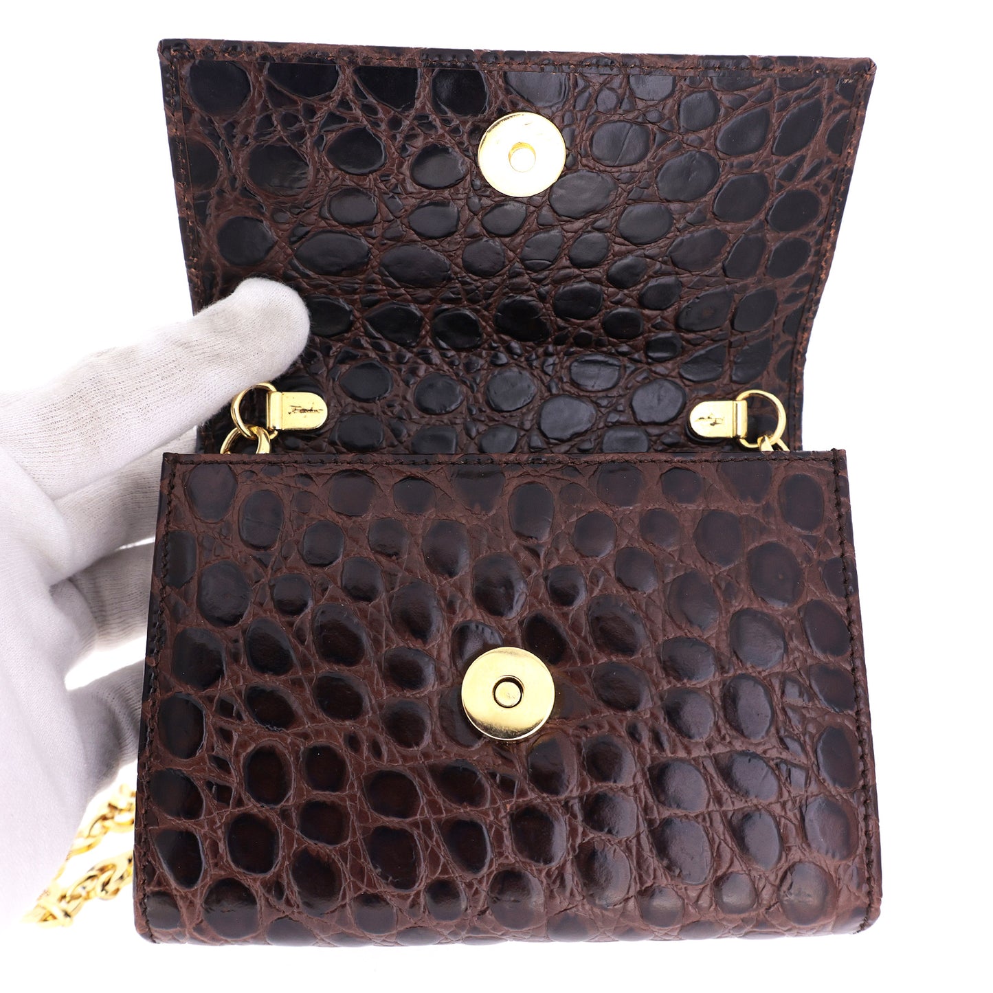 Salvatore Ferragamo サルヴァトーレ フェラガモ ヴァラ リボン ミニ チェーン 3WAY ブラウン レディース ショルダーバッグ