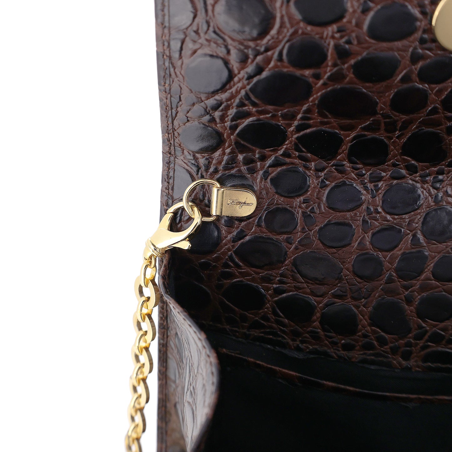 Salvatore Ferragamo サルヴァトーレ フェラガモ ヴァラ リボン ミニ チェーン 3WAY ブラウン レディース ショルダーバッグ