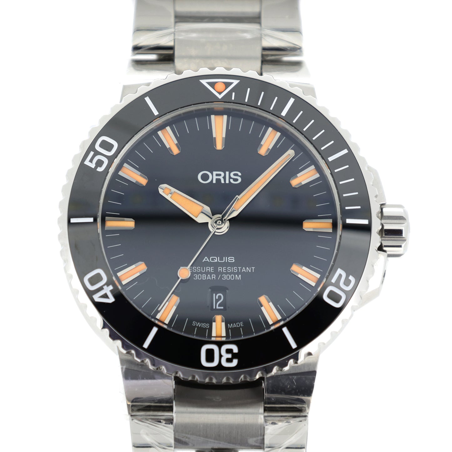 未使用 保管品 ORIS オリス アクイス デイト 01 733 7730 4159 メンズ 腕時計