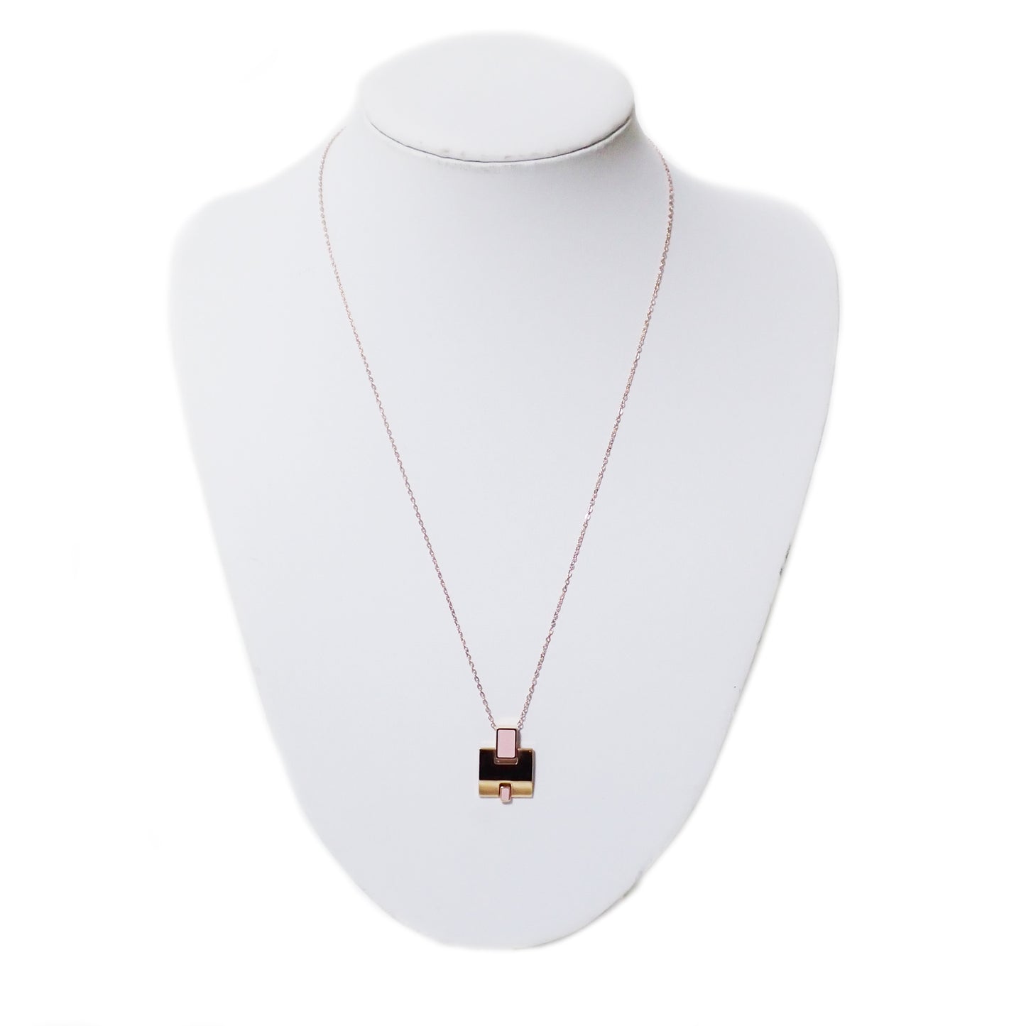 HERMES Eileen Pink ST0168 Gold Women's Necklace