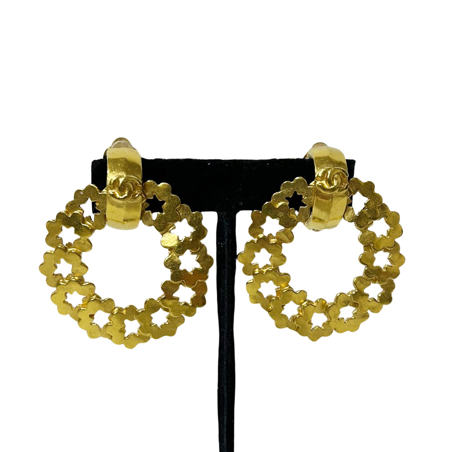 CHANEL シャネル ココマーク フープ ヴィンテージ 96P ゴールド レディース イヤリング