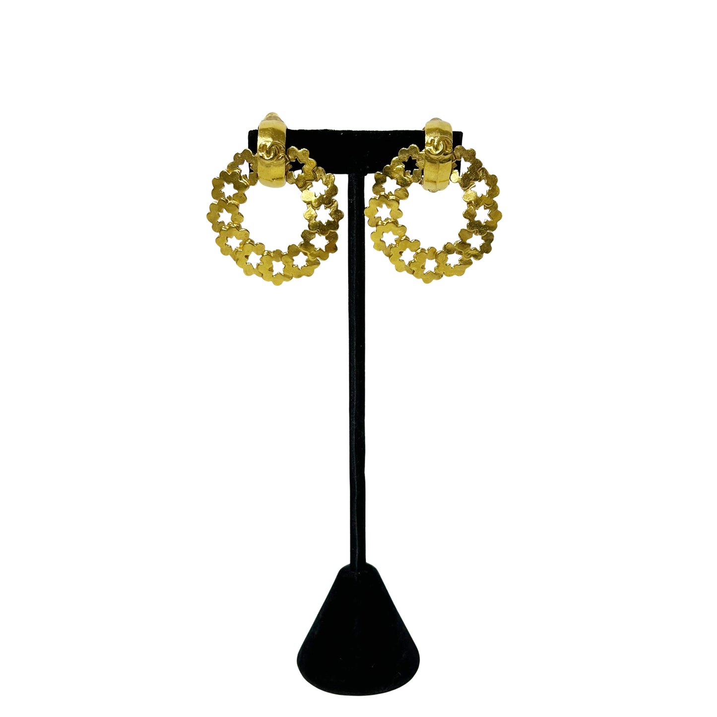 CHANEL シャネル ココマーク フープ ヴィンテージ 96P ゴールド レディース イヤリング