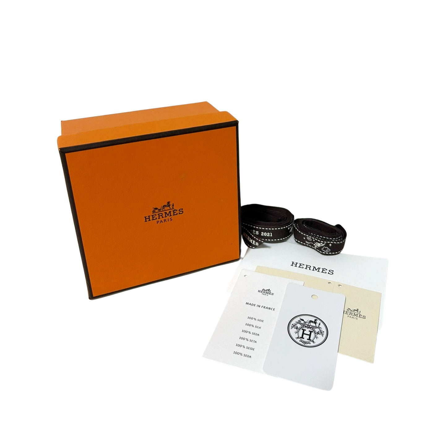 未使用 展示品 HERMES エルメス ベッラ ローブデュソワール オレンジ レディース シュシュ