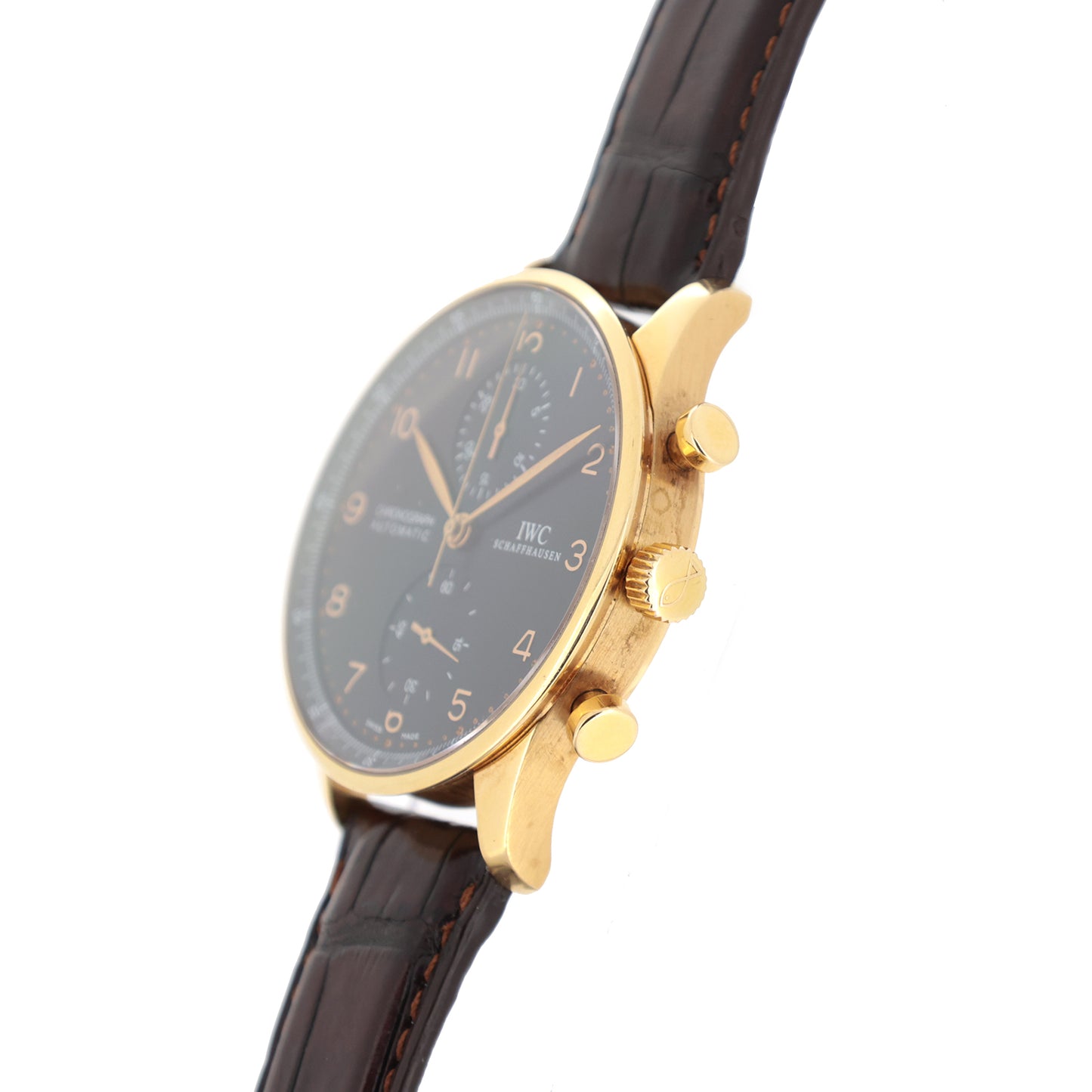 K18PG IWC アイダブリュシー  ポルトギーゼ クロノグラフ  IW371415  メンズ 腕時計