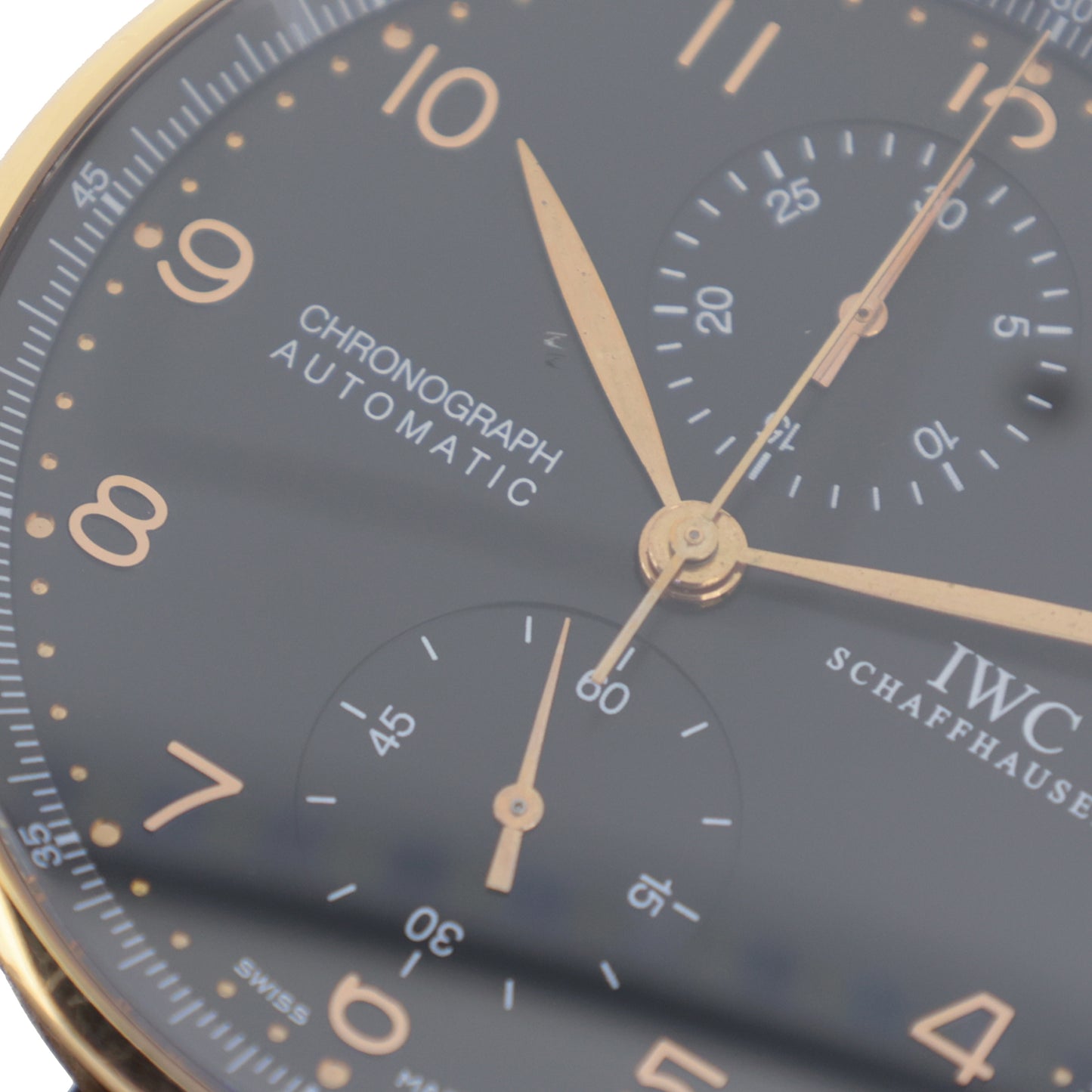 K18PG IWC アイダブリュシー  ポルトギーゼ クロノグラフ  IW371415  メンズ 腕時計