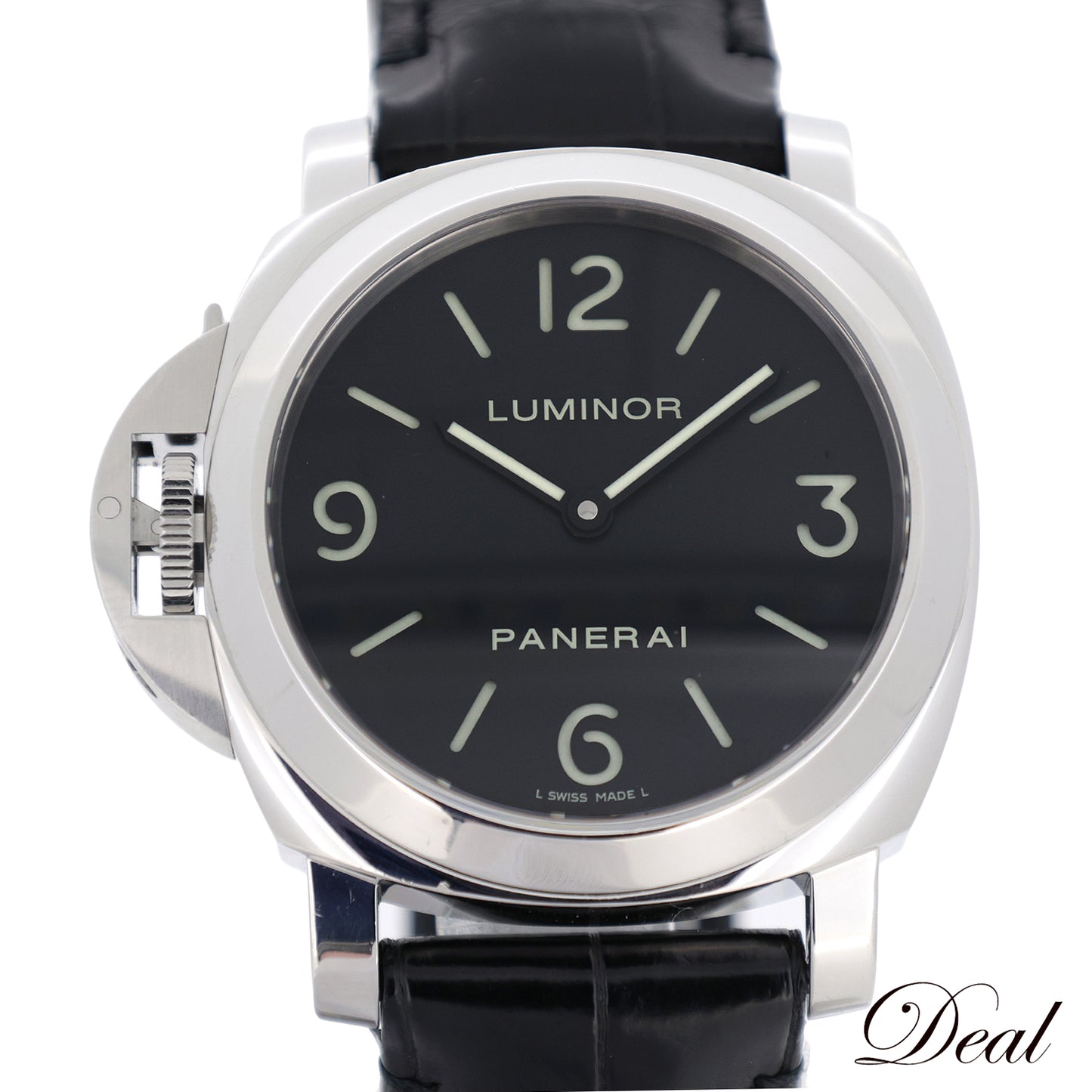 希少 左リューズ PANERAI パネライ ルミノール ベースレフトハンド PAM00219 Dバックル メンズ 腕時計