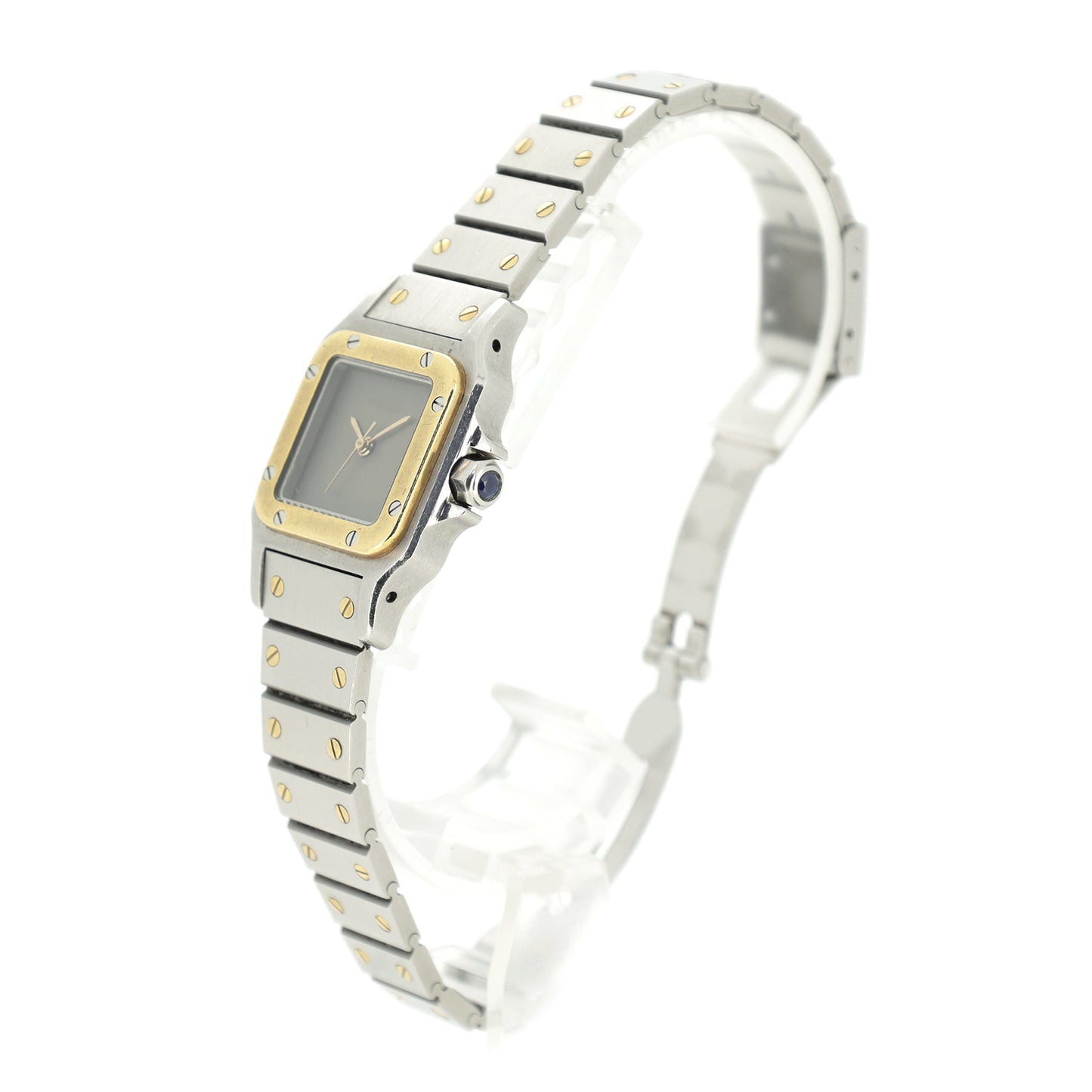 卡地亚 Santos Galbe SM Ghost 不锈钢/黄金女士手表