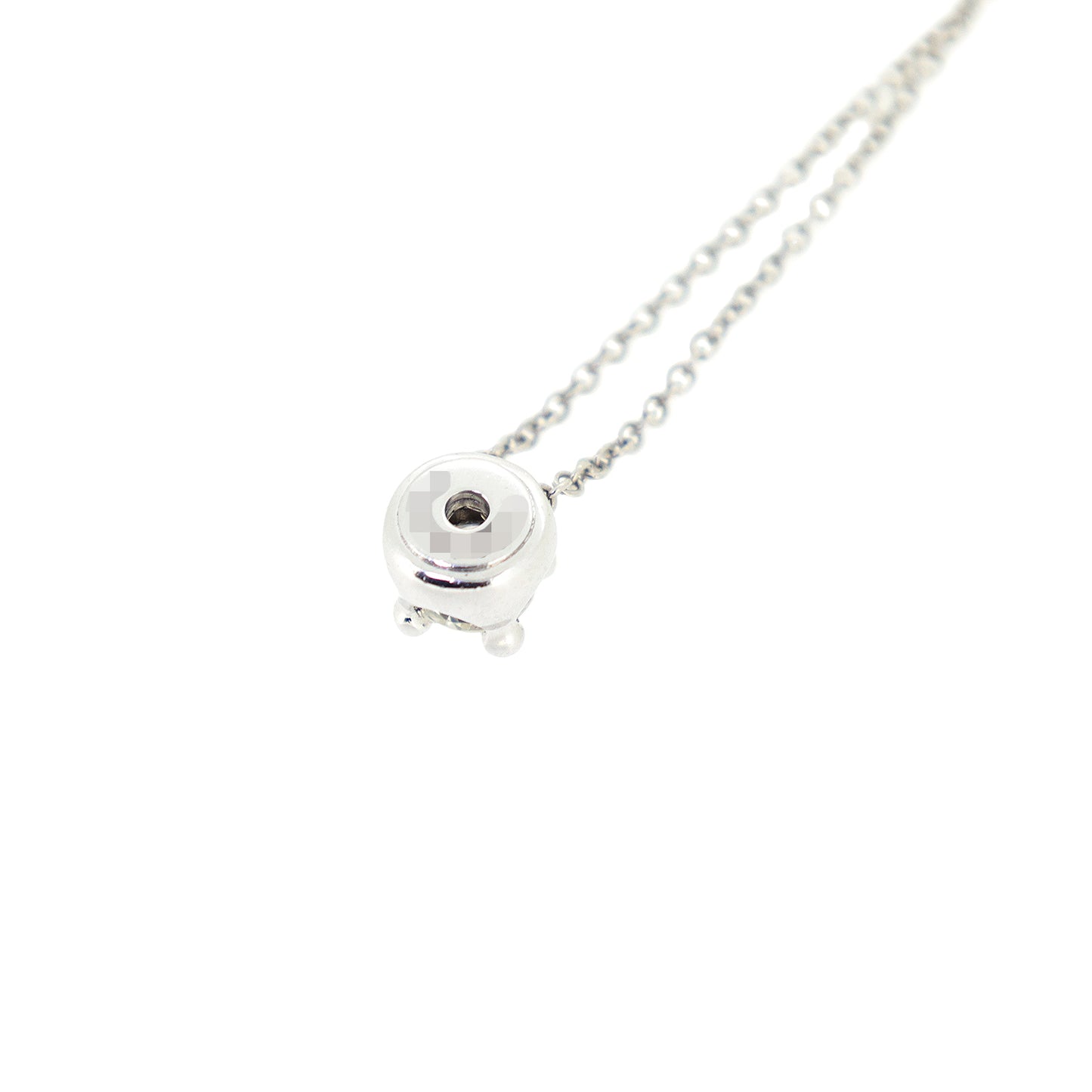 BVLGARI ブルガリ  コロナ ダイヤ K18WG  0.3ct 1粒ダイヤ  シルバー  レディース ネックレス