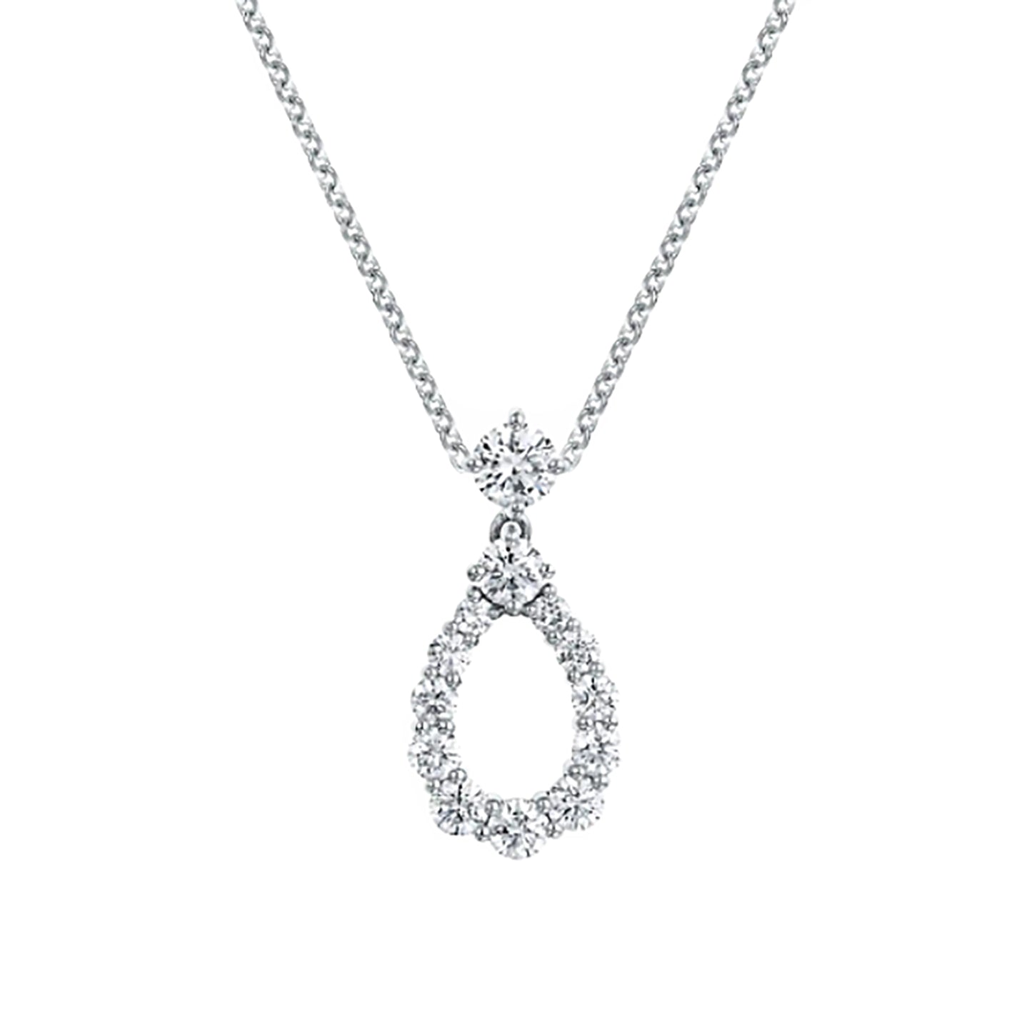 Harry Winston ハリーウィンストン ループ バイ ハリーウィンストン Pt950 ダイヤ PEDPPLMDLP ミディアム シルバー レディース ネックレス