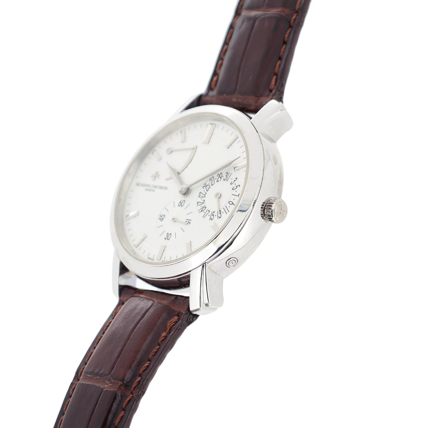 K18WG VACHERON CONSTANTIN ヴァシュロンコンスタンタン  マルタ パワーリザーブ デイト  83060/000G-9287  メンズ 腕時計