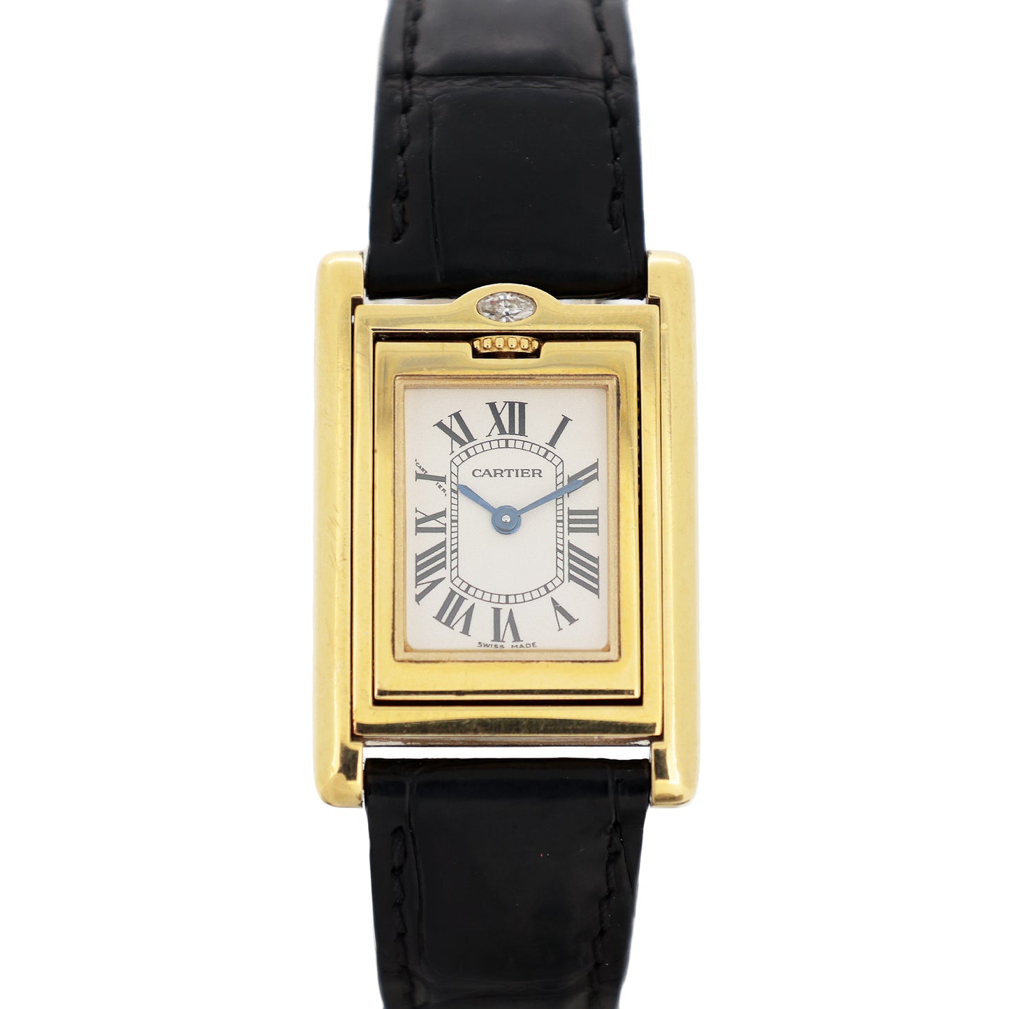K18YG Cartier カルティエ  タンクバスキュラントSM 裏面ダイヤ  WA202051  レディース 腕時計