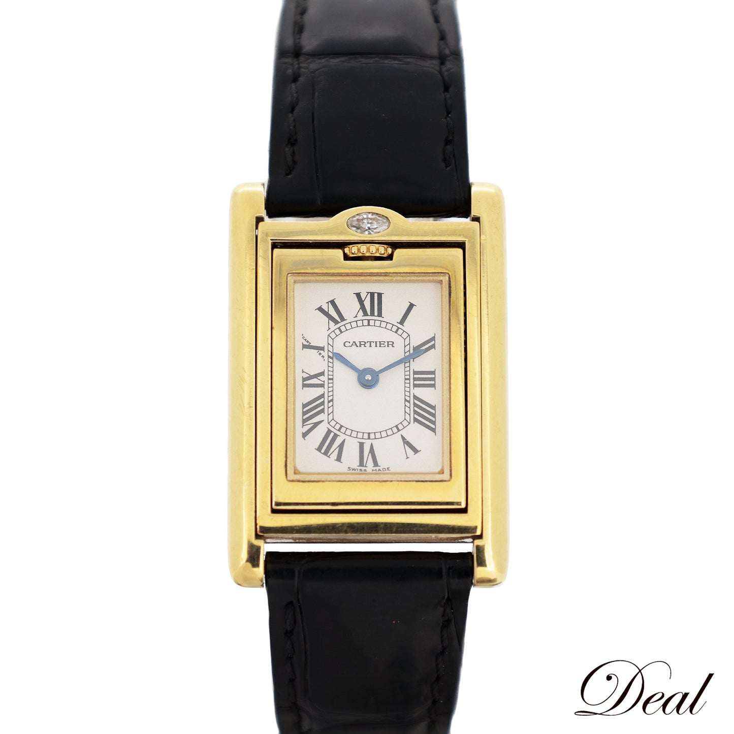 K18YG Cartier カルティエ  タンクバスキュラントSM 裏面ダイヤ  WA202051  レディース 腕時計