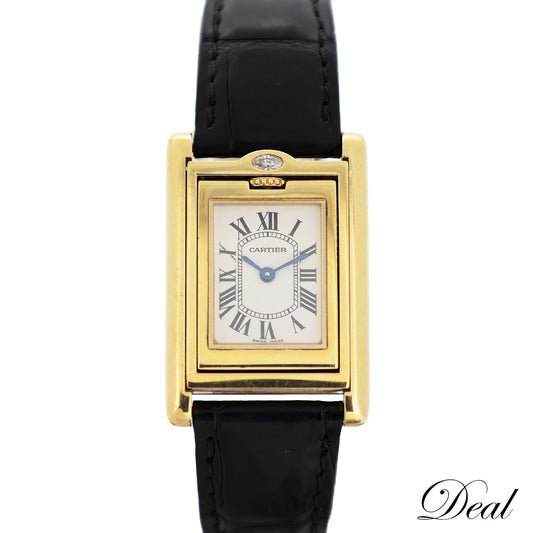 K18YG Cartier カルティエ  タンクバスキュラントSM 裏面ダイヤ  WA202051  レディース 腕時計