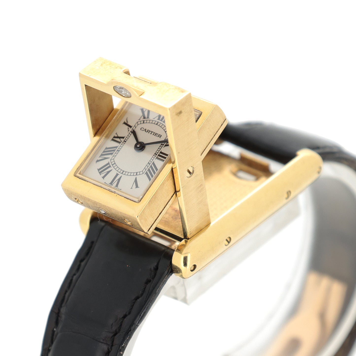 K18YG Cartier カルティエ  タンクバスキュラントSM 裏面ダイヤ  WA202051  レディース 腕時計