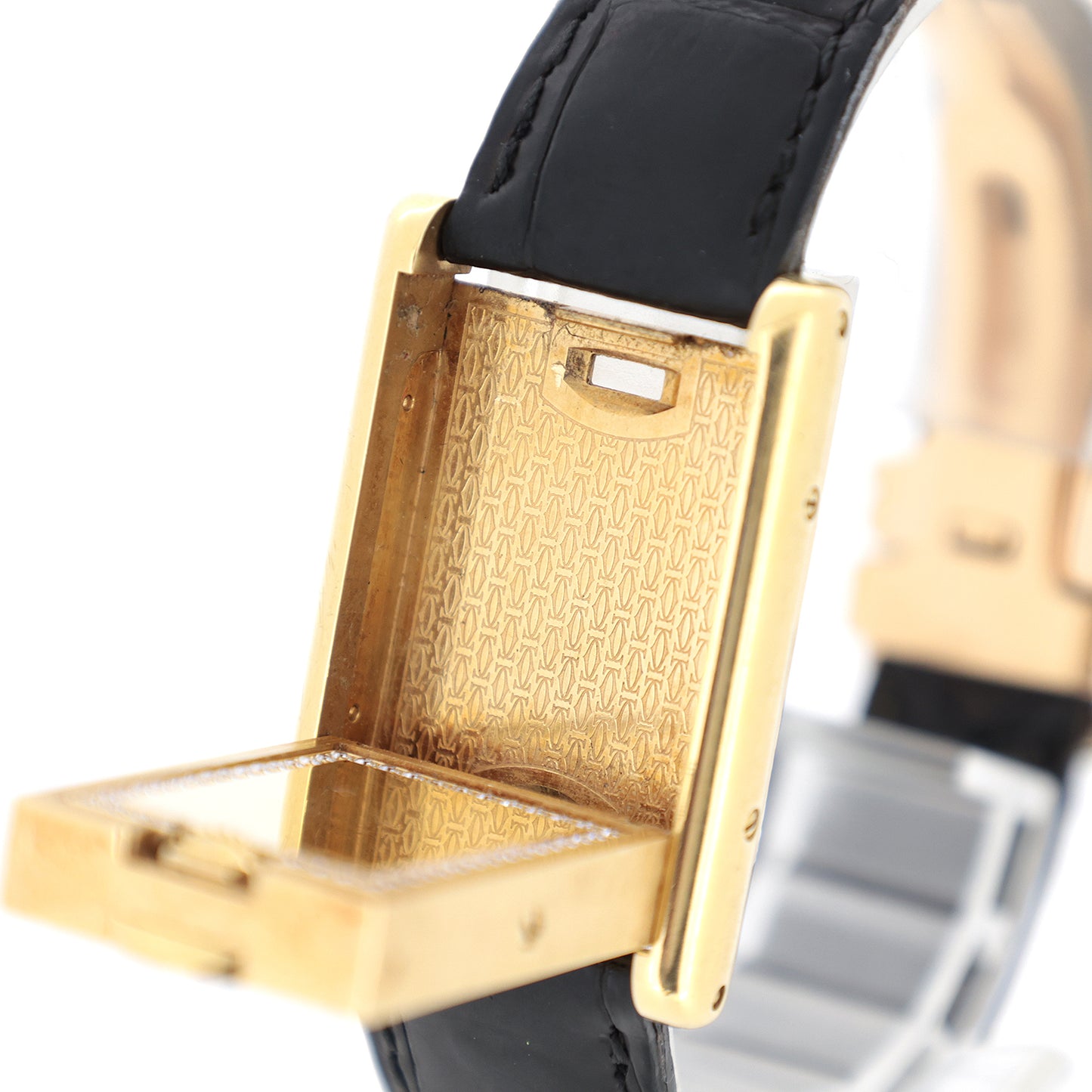 K18YG Cartier カルティエ  タンクバスキュラントSM 裏面ダイヤ  WA202051  レディース 腕時計