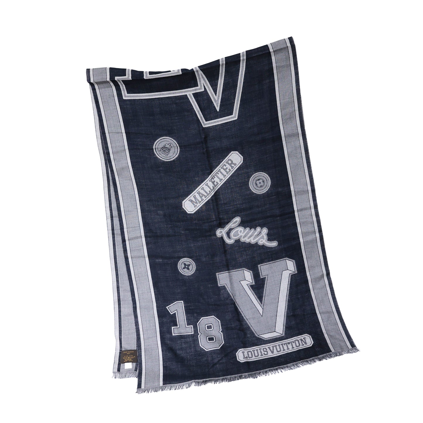 LOUIS VUITTON ルイ・ヴィトン エトール LVリーグ ストール M73738 アイビーリーグ ネイビー メンズ スカーフ
LV