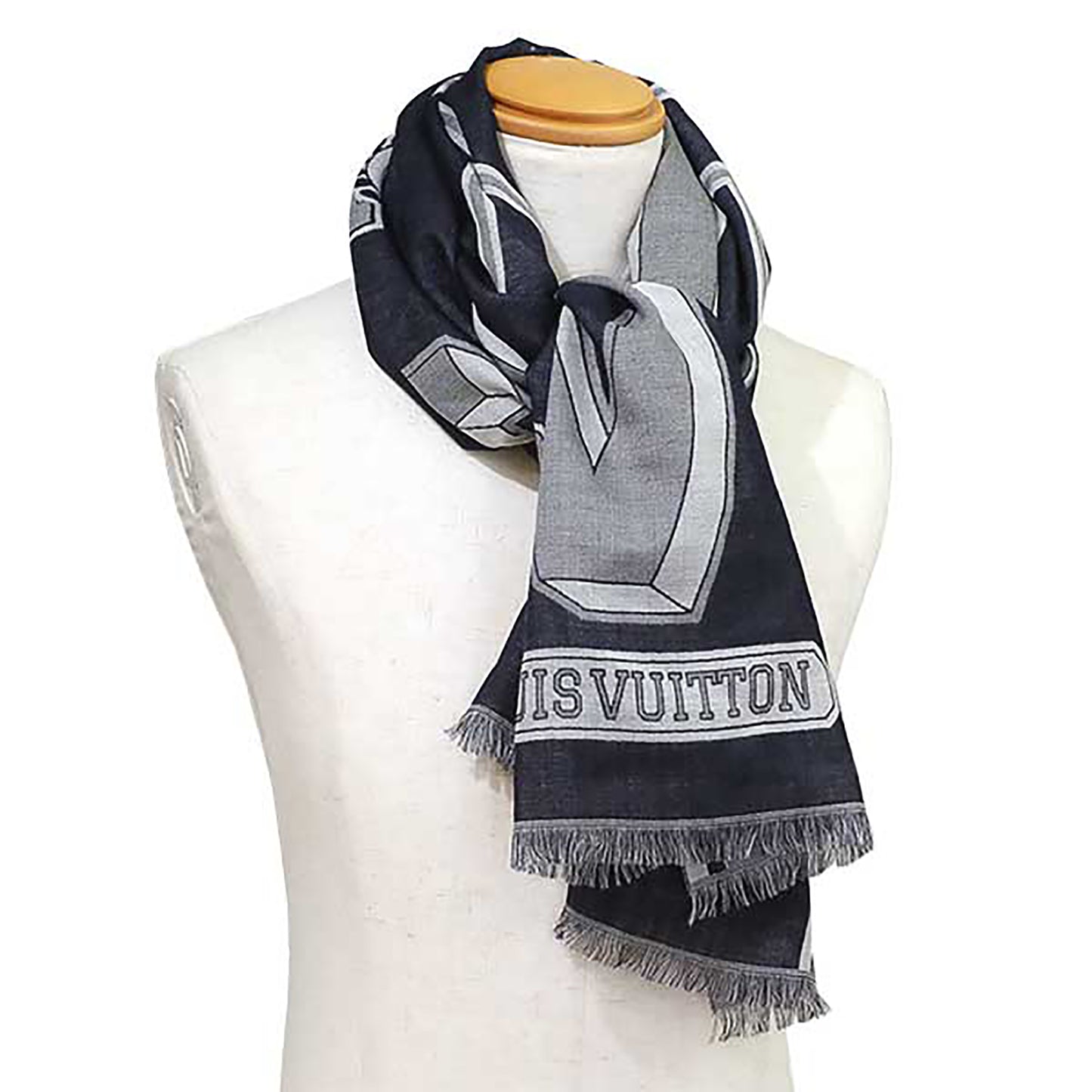 LOUIS VUITTON ルイ・ヴィトン エトール LVリーグ ストール M73738 アイビーリーグ ネイビー メンズ スカーフ
LV