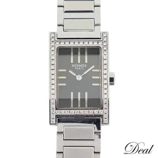 ベゼルダイヤ HERMES エルメス タンデム TA1.231 レディース 腕時計