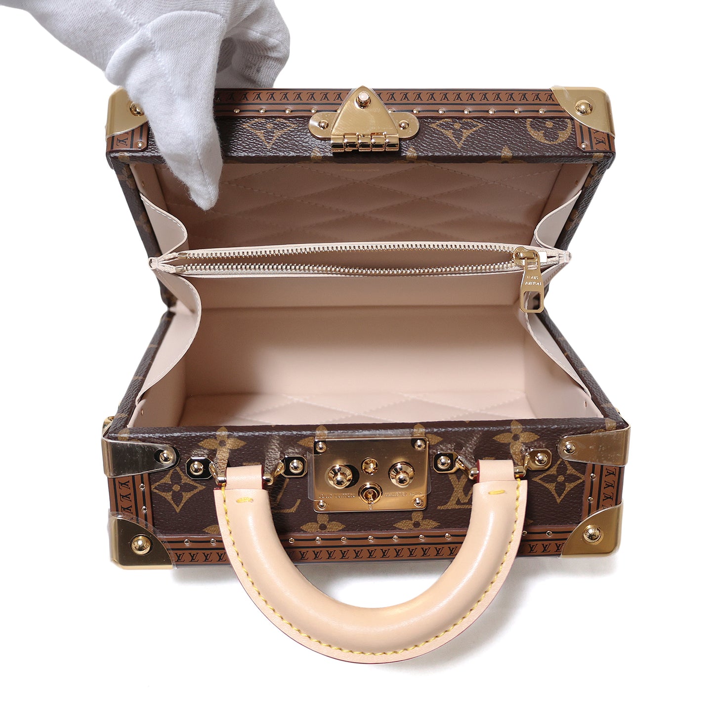 未使用，已存放 LOUIS VUITTON Petite Valise Monogram M20468 棕色女士单肩包
LV