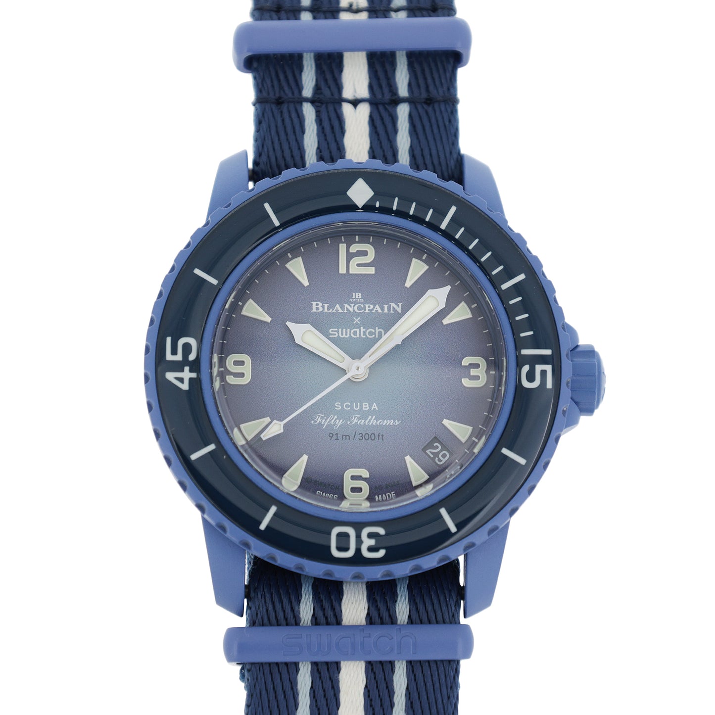 BLANCPAIN×swatch ブランパン×スウォッチ  フィフティファゾムス オーシャンオブストーム  S035A100  メンズ 腕時計
