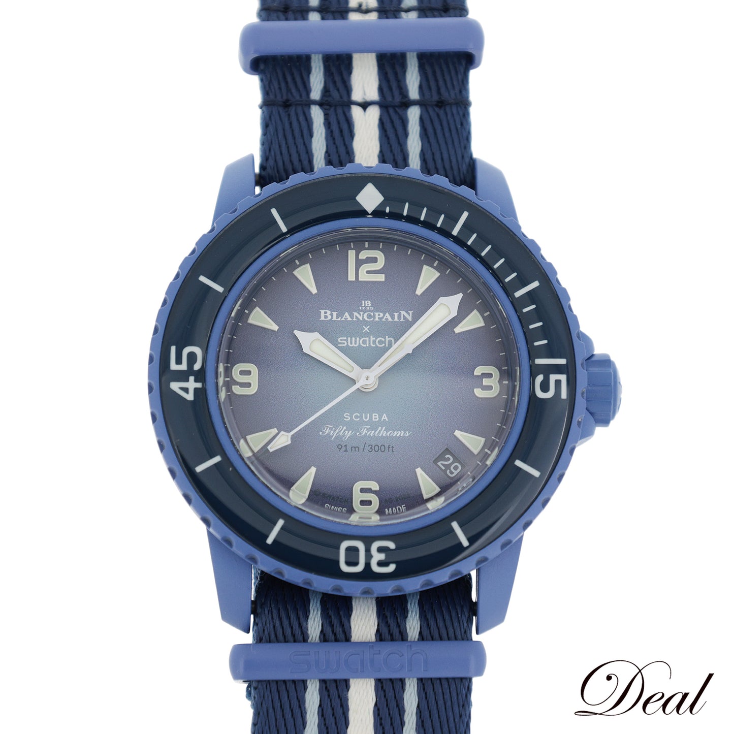 BLANCPAIN×swatch ブランパン×スウォッチ  フィフティファゾムス オーシャンオブストーム  S035A100  メンズ 腕時計