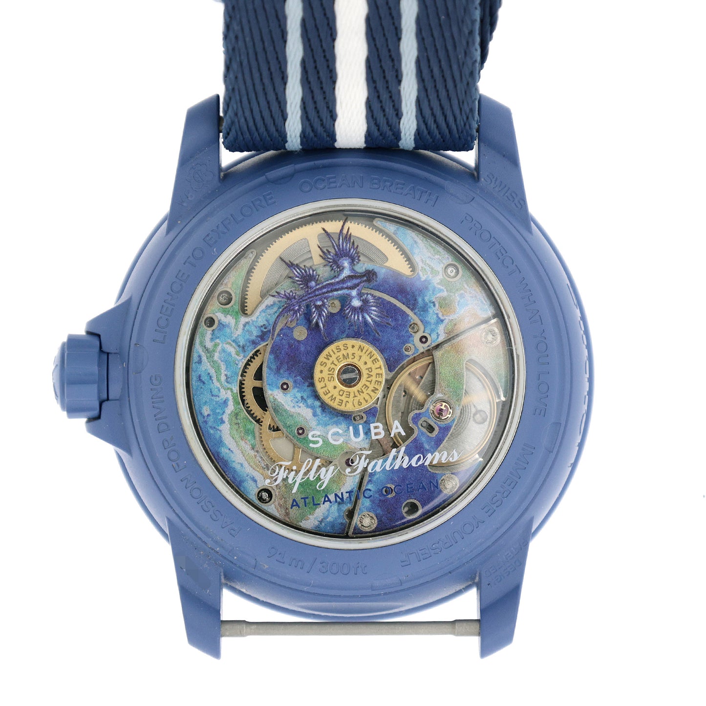 BLANCPAIN×swatch ブランパン×スウォッチ  フィフティファゾムス オーシャンオブストーム  S035A100  メンズ 腕時計