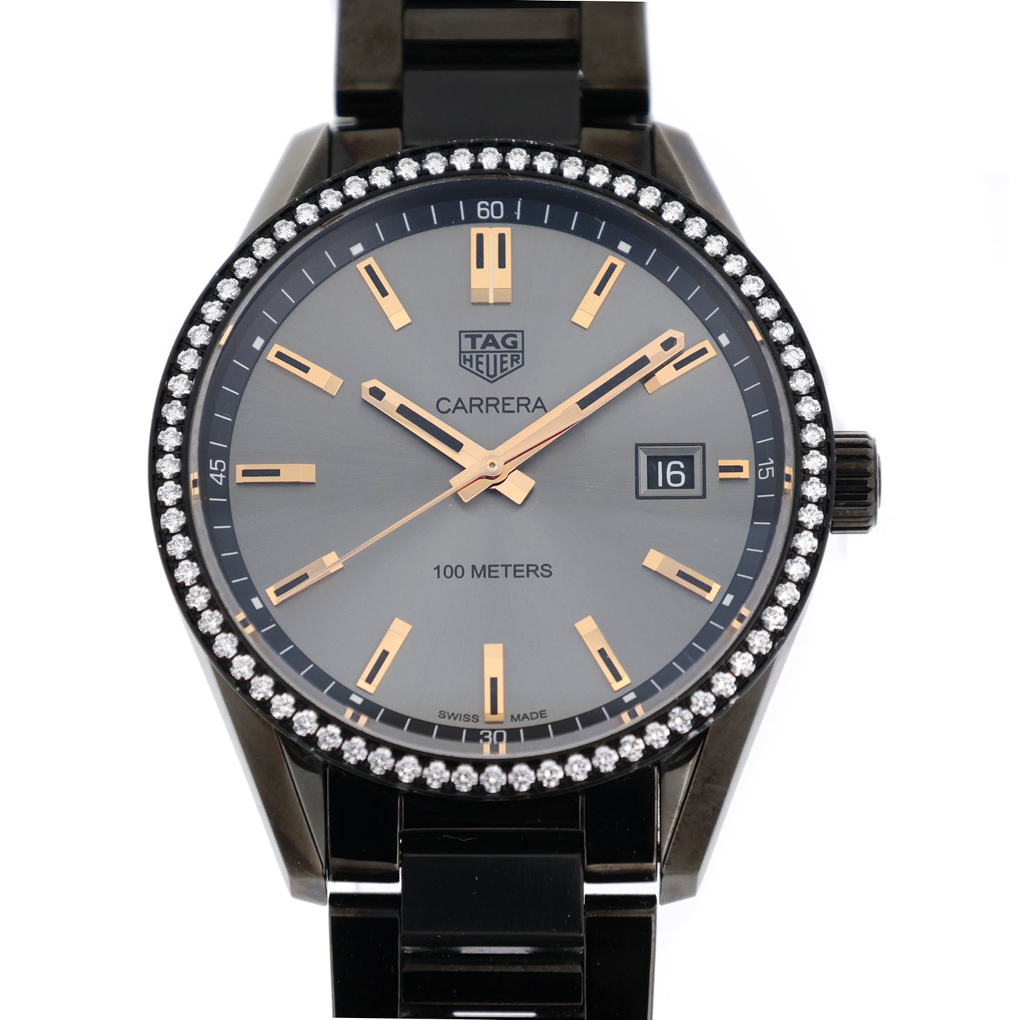 ベゼルダイヤ TAG HEUER タグホイヤー カレラ 39mm WAR1115 レディース 腕時計