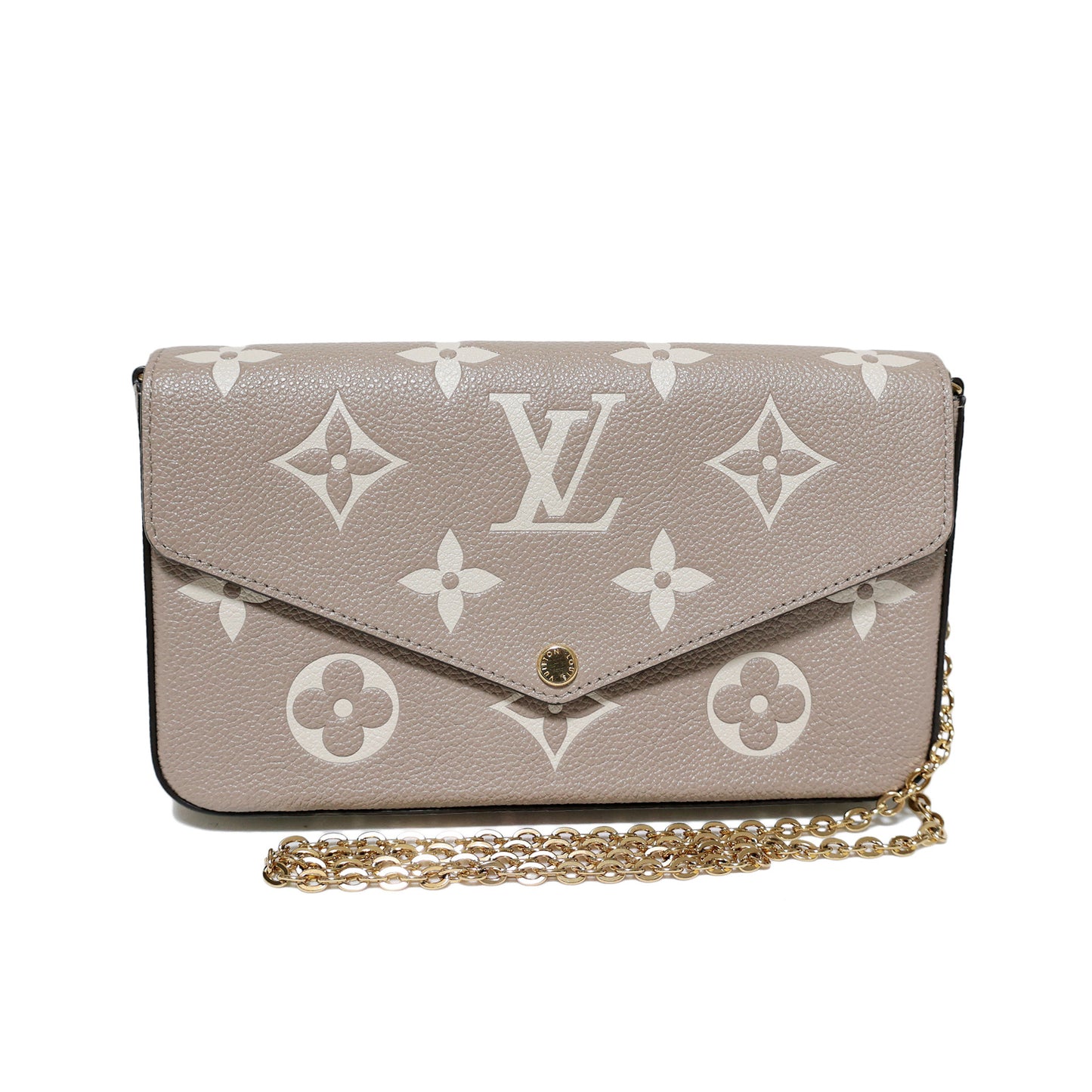 美品 LOUIS VUITTON ルイ・ヴィトン バイカラー モノグラム アンプラント ポシェットフェリシー M69977 ベージュ レディース ショルダーバッグ
LV