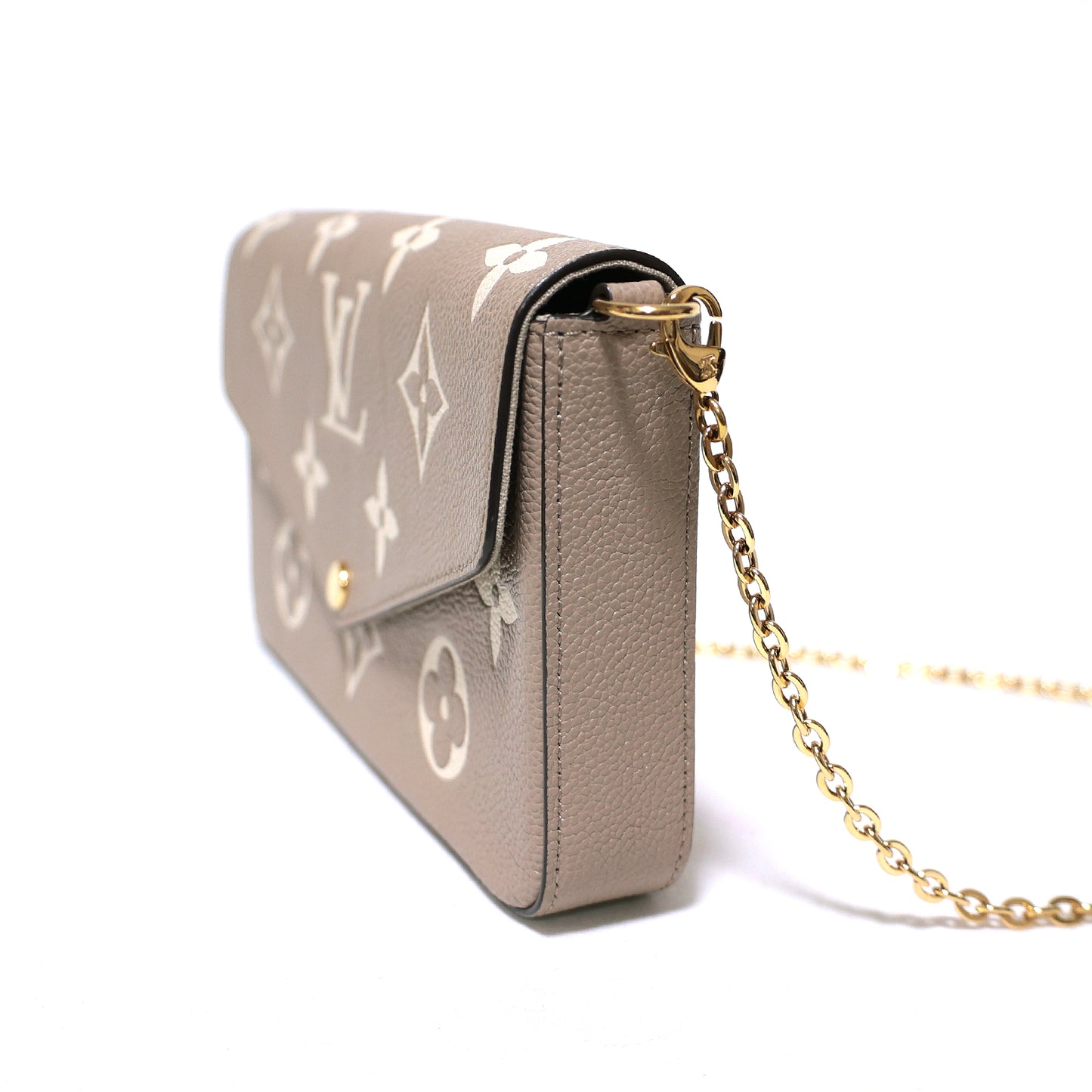 美品 LOUIS VUITTON ルイ・ヴィトン バイカラー モノグラム アンプラント ポシェットフェリシー M69977 ベージュ レディース ショルダーバッグ
LV