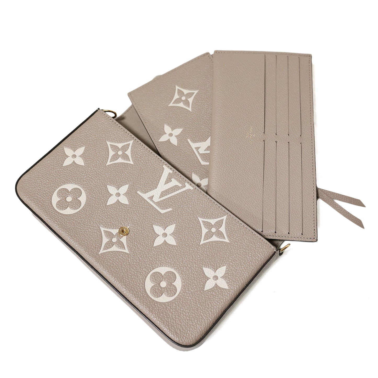 美品 LOUIS VUITTON ルイ・ヴィトン バイカラー モノグラム アンプラント ポシェットフェリシー M69977 ベージュ レディース ショルダーバッグ
LV