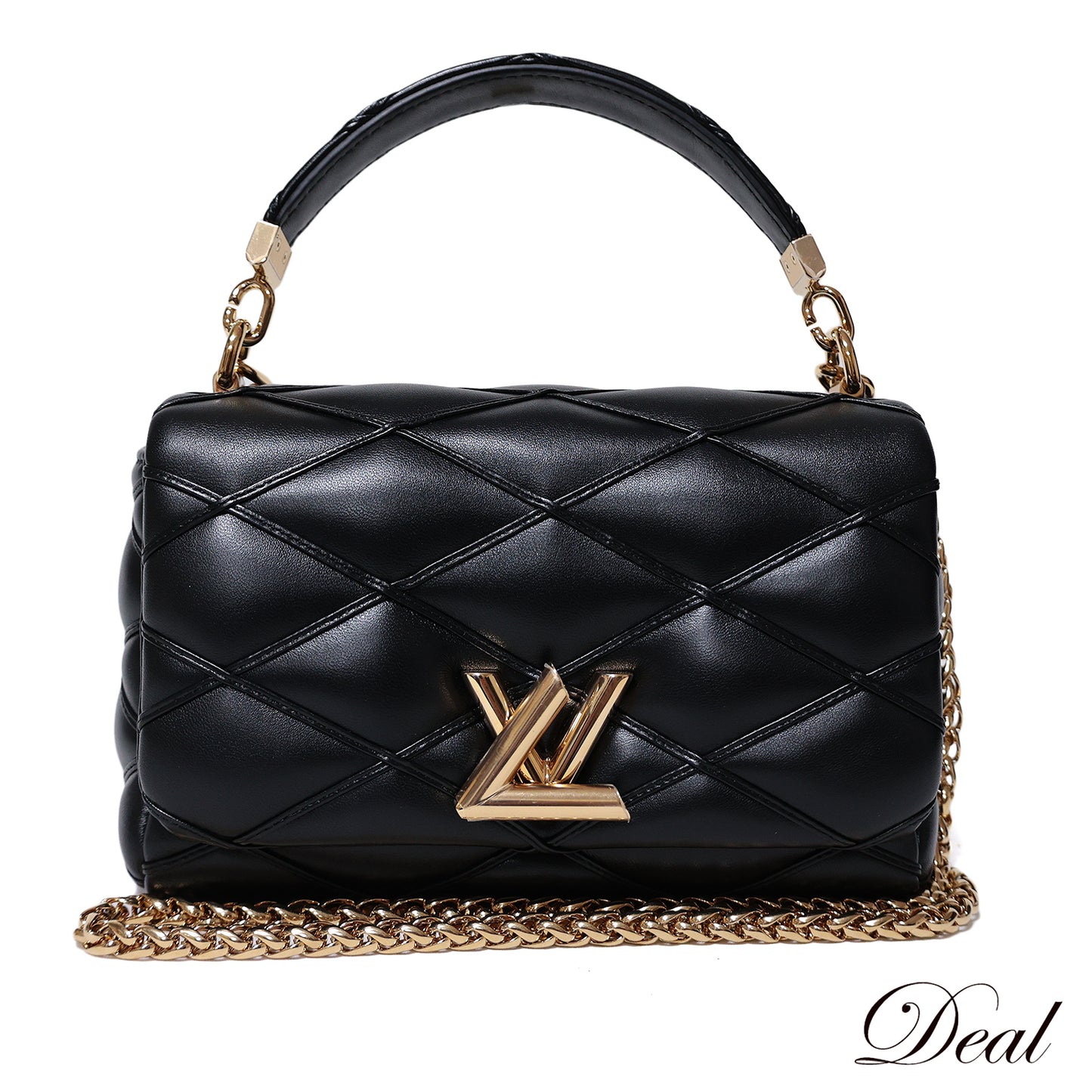 未使用，展示品质 LOUIS VUITTON Maltage GO-14 MM M22891 双向黑色女士手提包
LV