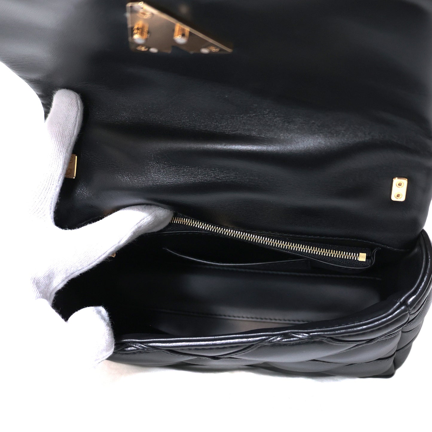 未使用，展示品质 LOUIS VUITTON Maltage GO-14 MM M22891 双向黑色女士手提包
LV