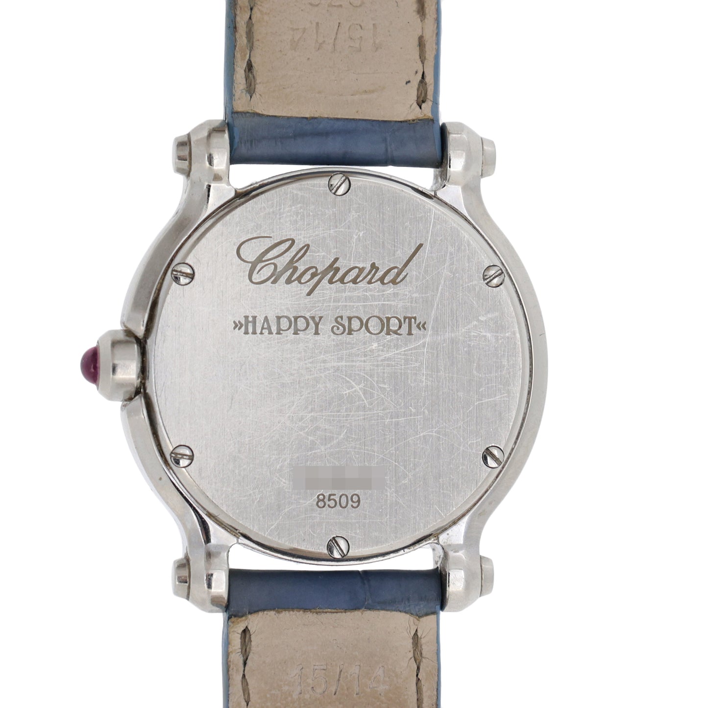 Chopard ショパール ハッピースポーツ シェル 8509 1Pダイヤ 4Pピンクサファイア レディース 腕時計