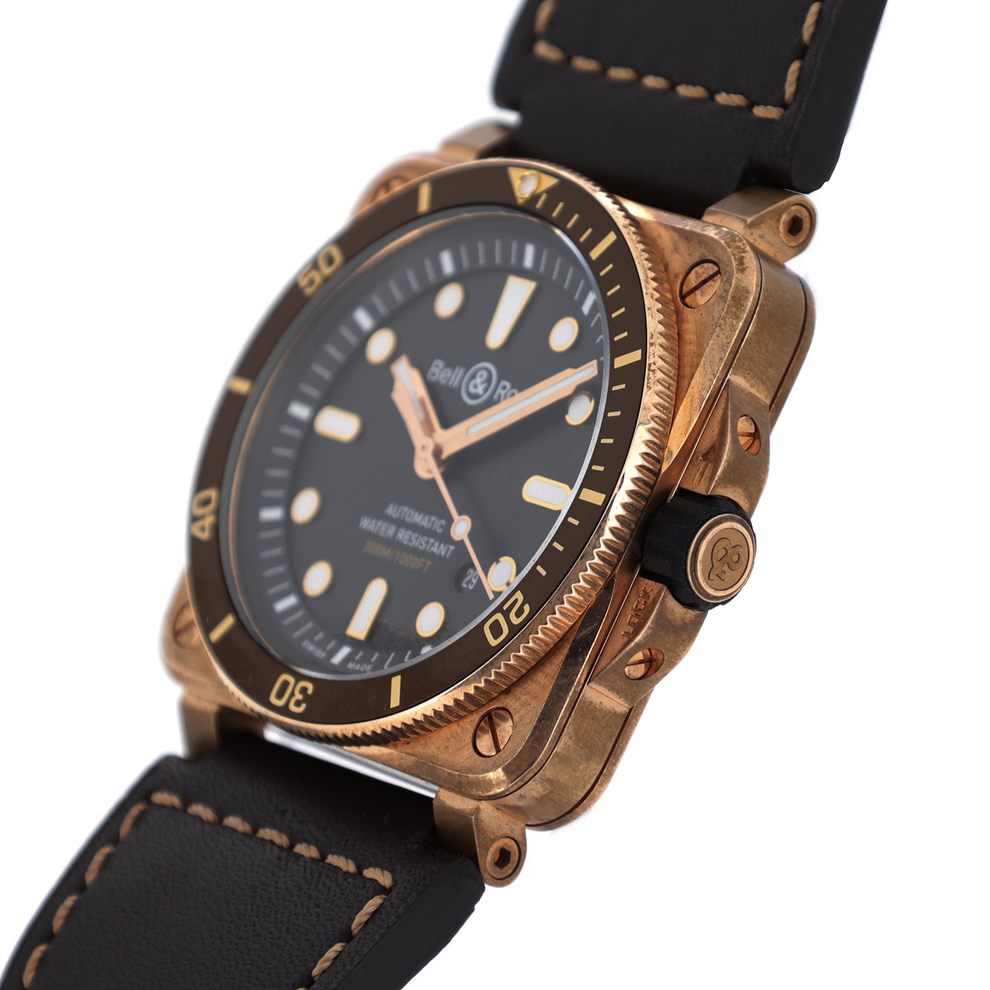 999本限定 Bell＆Ross ベル＆ロス ダイバー ブラウン ブロンズ リミテッド BR03-92-D-BR-BR/SCA メンズ 腕時計