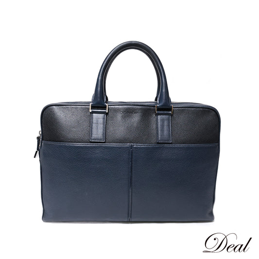 DIOR ディオール ディオールオム グレインドカーフスキン ネイビー メンズ ビジネスバッグ