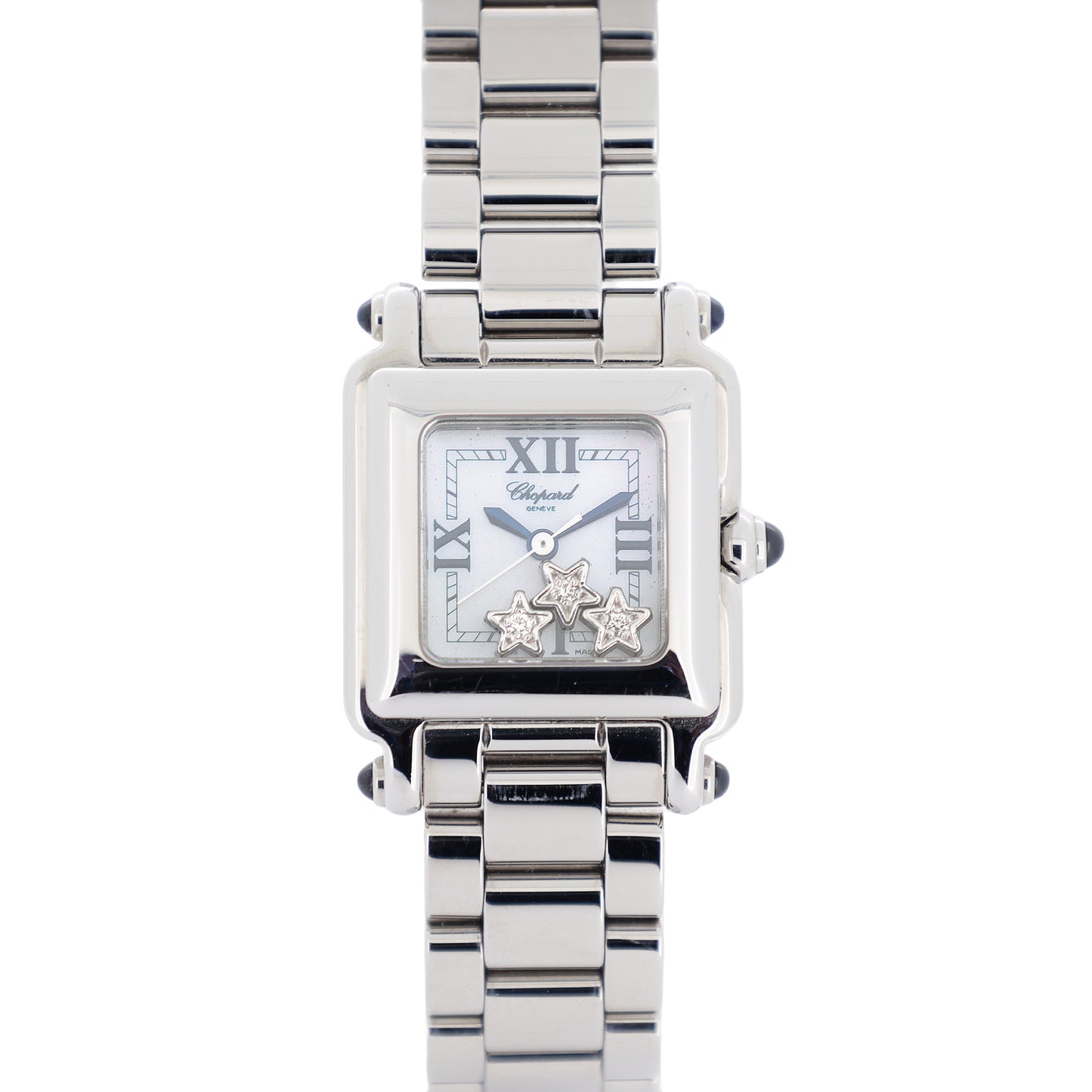 Chopard ショパール ハッピースポーツ スクエアミニ 27/8892-23 3ムービングスターD レディース 腕時計