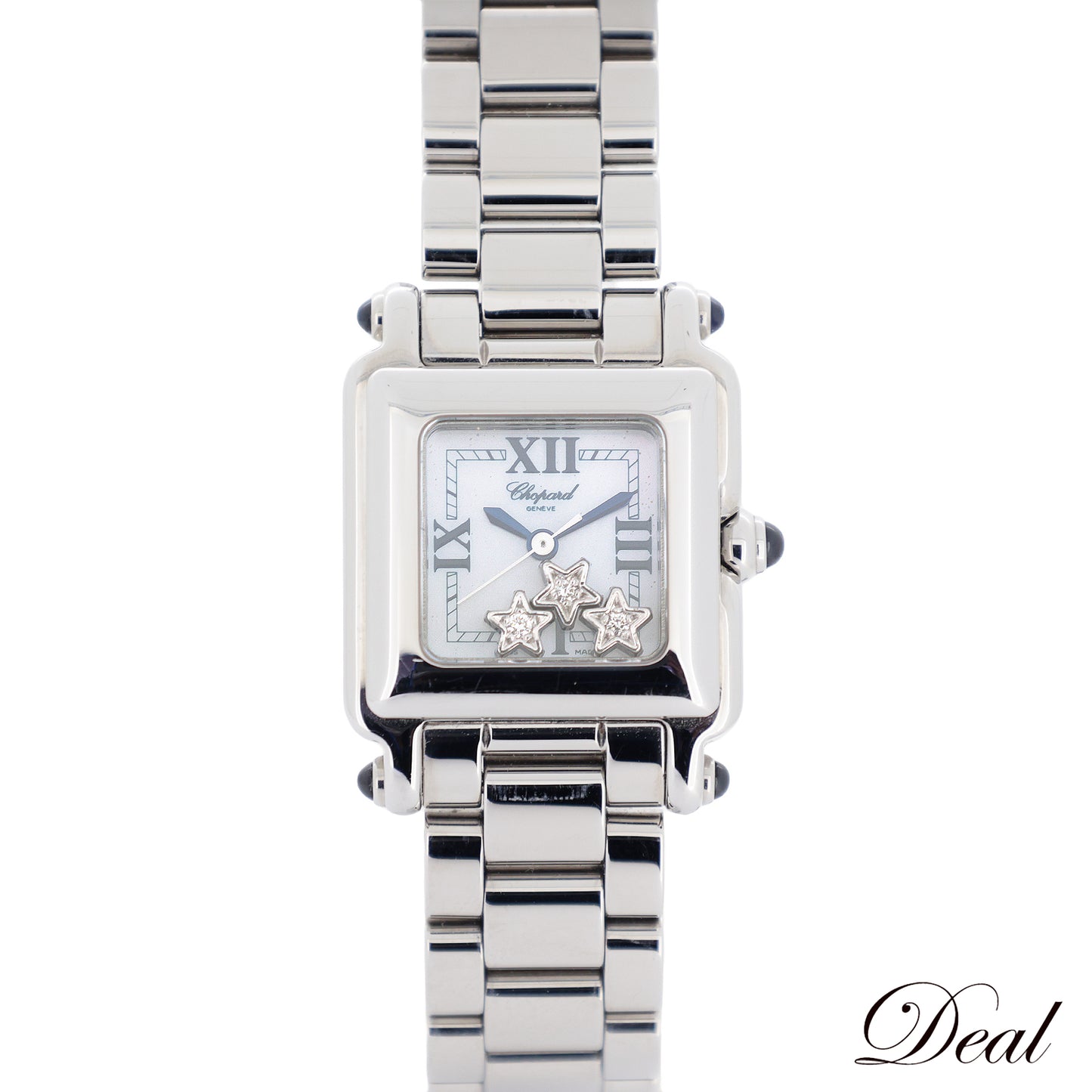 Chopard ショパール ハッピースポーツ スクエアミニ 27/8892-23 3ムービングスターD レディース 腕時計