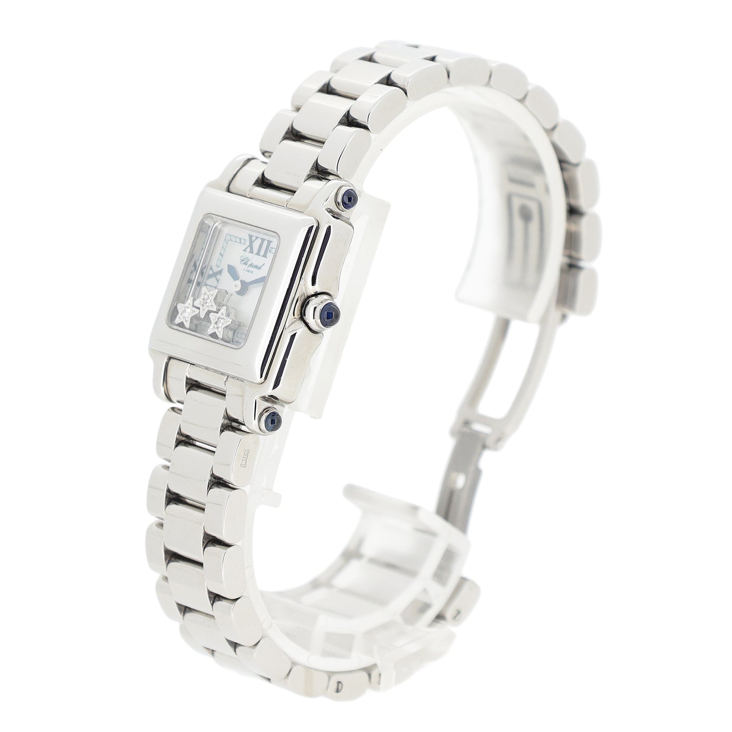 Chopard ショパール ハッピースポーツ スクエアミニ 27/8892-23 3ムービングスターD レディース 腕時計