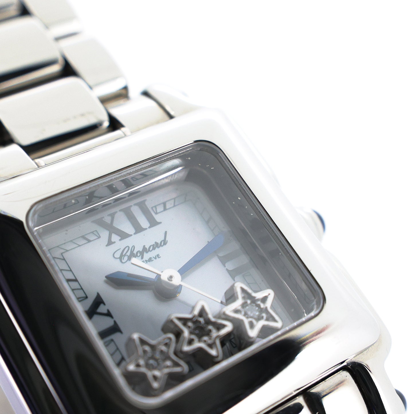 Chopard ショパール ハッピースポーツ スクエアミニ 27/8892-23 3ムービングスターD レディース 腕時計