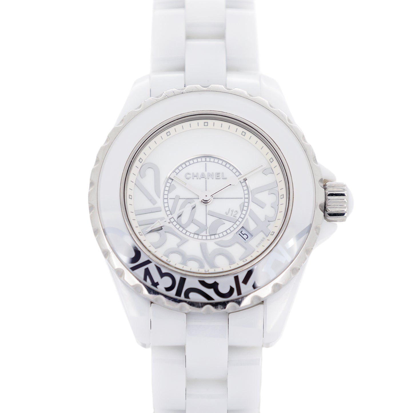 Limited to 1,200 pieces worldwide, CHANEL J12 Graffiti 33mm H5239 Women's Watch