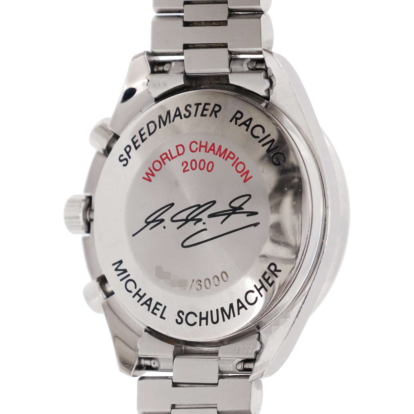 6000本限定 OMEGA オメガ スピードマスター シューマッハ レーシング 3518.50 メンズ 腕時計